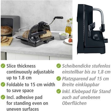 WENKO Allesschneider -, (Brotschneidemaschine) mit Edelstahlmesser und Handkurbel