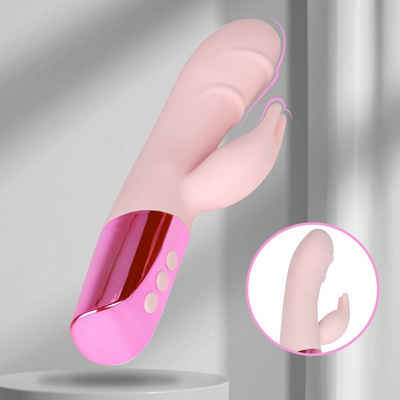 BIGTREE Rabbit-Vibrator »7 Vibrationsmodi Sexspielzeug mit Klitorisreizarm«, G-Punkt Klitoris Vibratoren mit Stoßfunktion