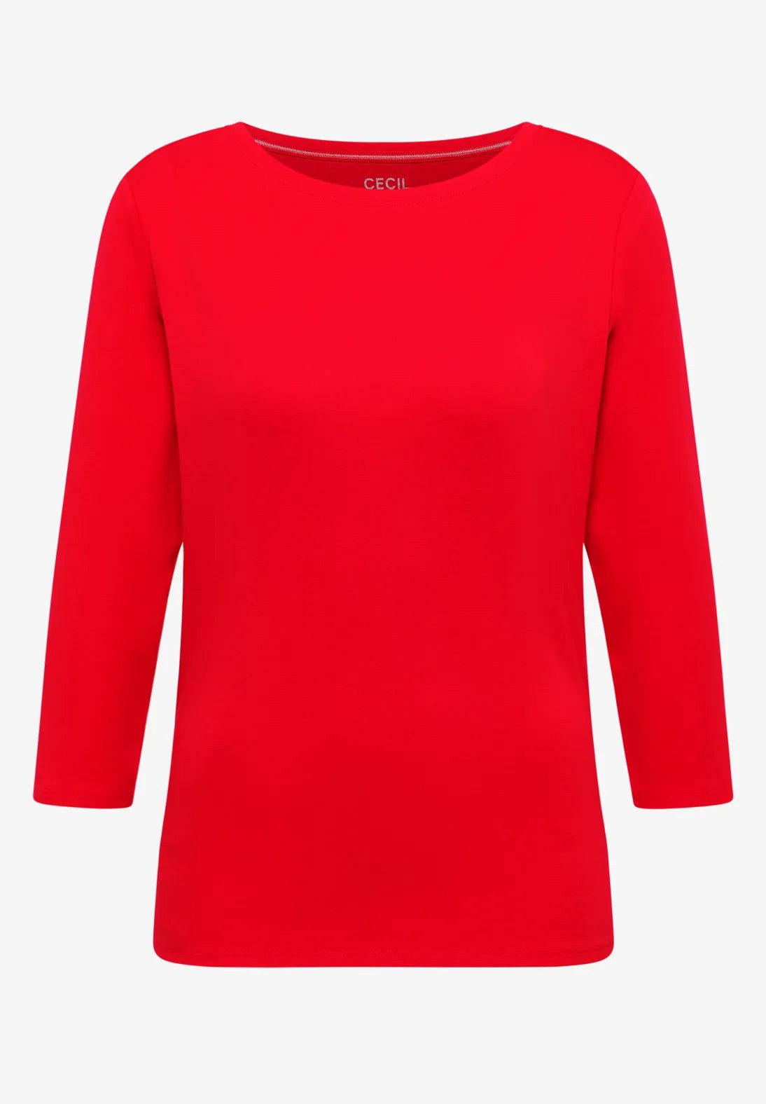 CECIL 3/4-Arm-Shirt Basic U-Boot Shirt (1-tlg) günstig online kaufen