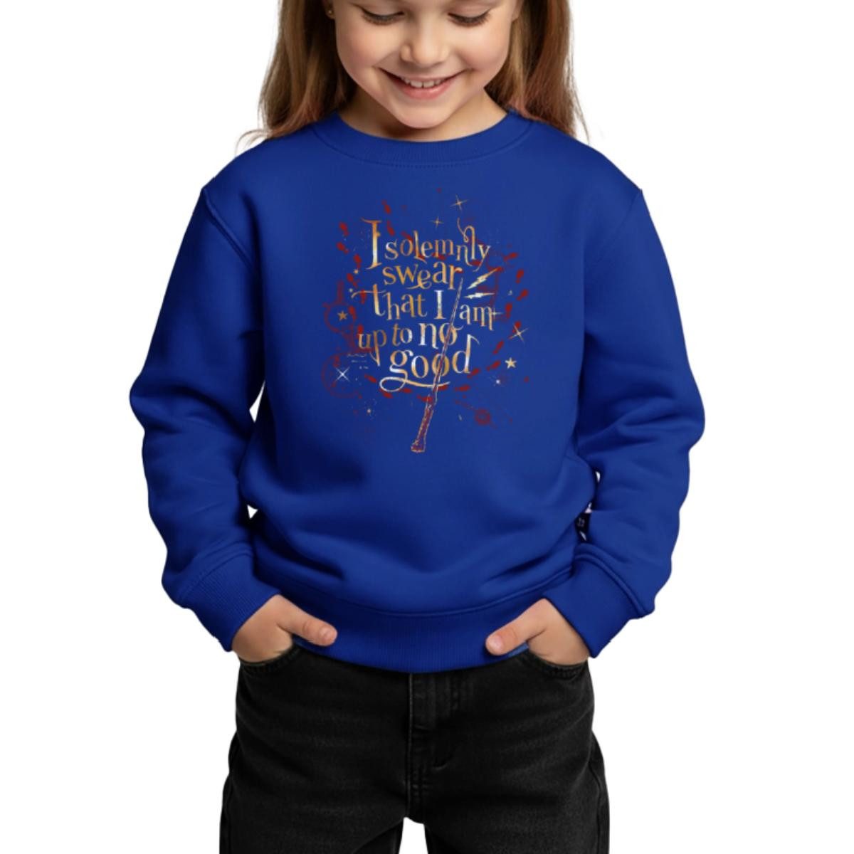 Sweatshirt Harry Potter I Solemnly Swear Spruch Kinder Premium Pullover