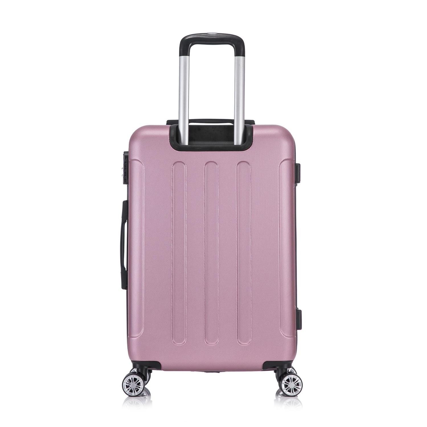 Flexot Hartschalen-Trolley F-2045 Kofferset, 360° Rollen, robuster Reisekoffer, Bordcase, 4 Rollen, Robuster und moderner Koffer mit vier 360° Rollen und Zahlen – Bild 5 von 5