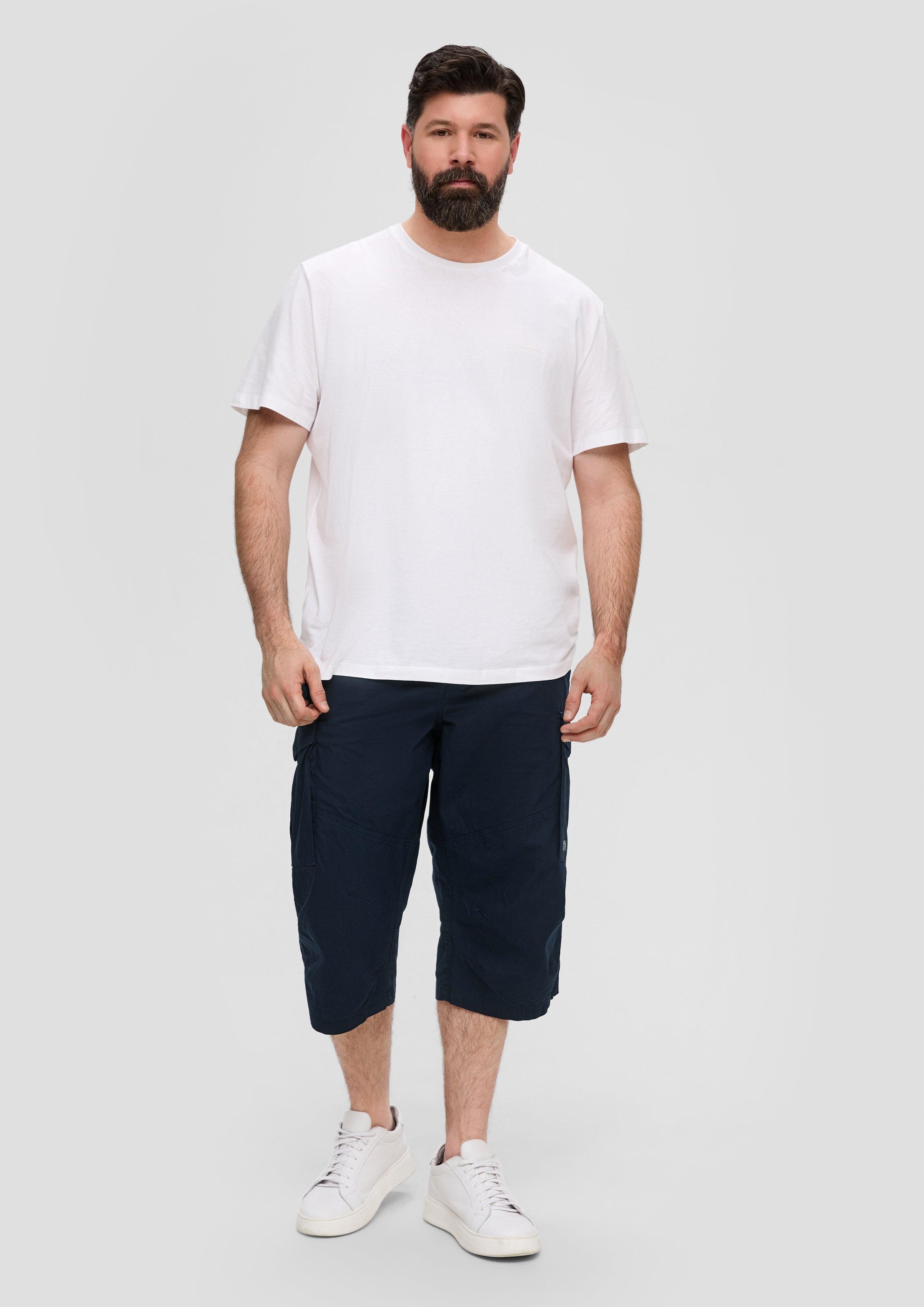 s.Oliver Bermudas Relaxed: Cargo-Bermuda aus Baumwollstretch Garment Dye