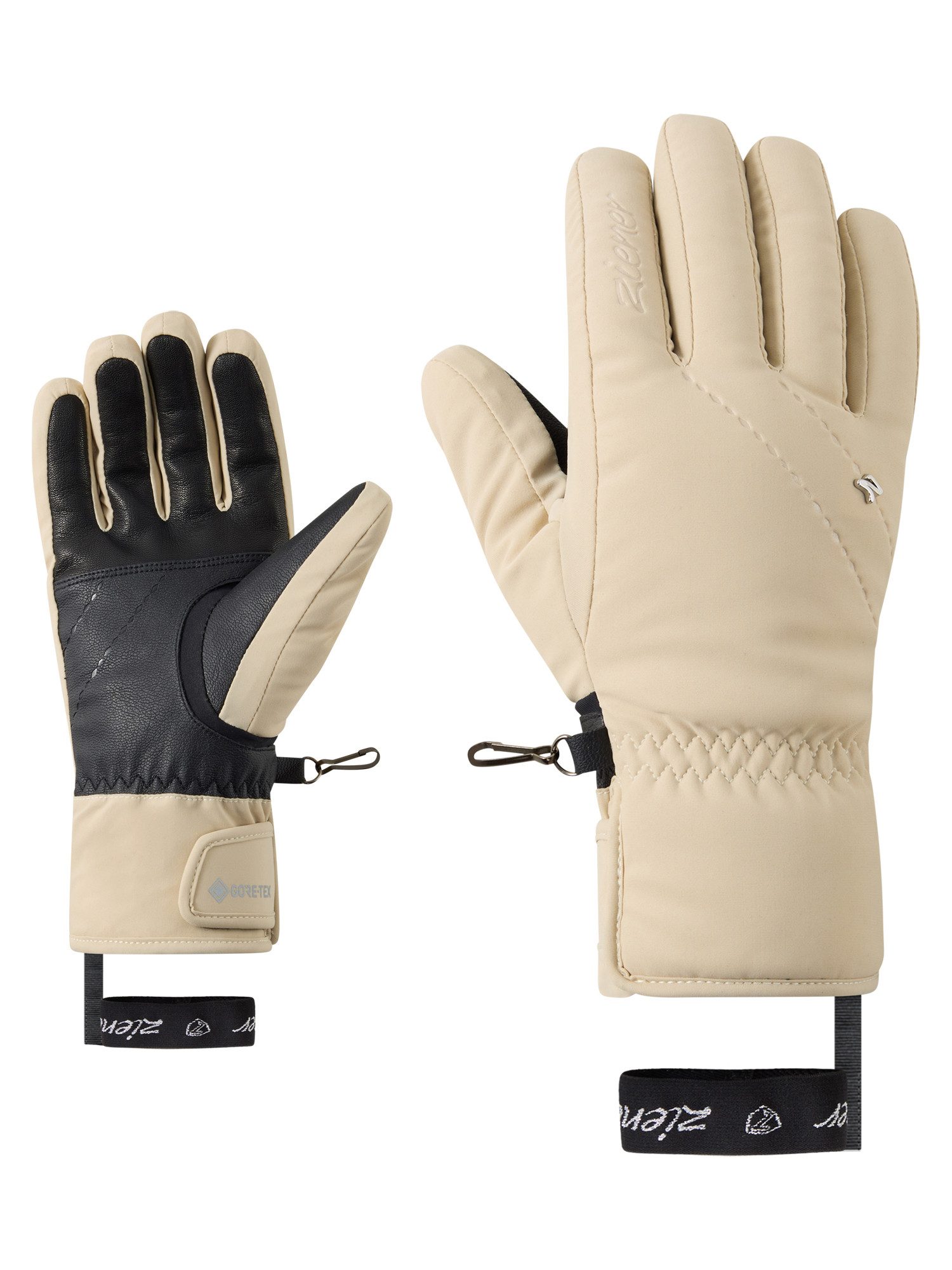 Ziener Skihandschuhe KJELAA-Z GORE‑TEX® + GORE‑TEX plus warm DAMEN wasserdicht, winddicht, atmungsaktiv, extra warm, Lederanteil