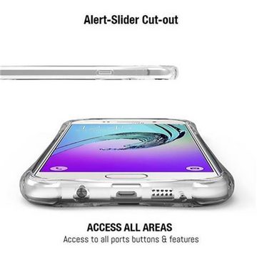Cadorabo Handyhülle Samsung Galaxy A7 2016 Samsung Galaxy A7 2016, Flexible Ultra Slim TPU Silikon Handy Schutzhülle - Hülle - mit Griff
