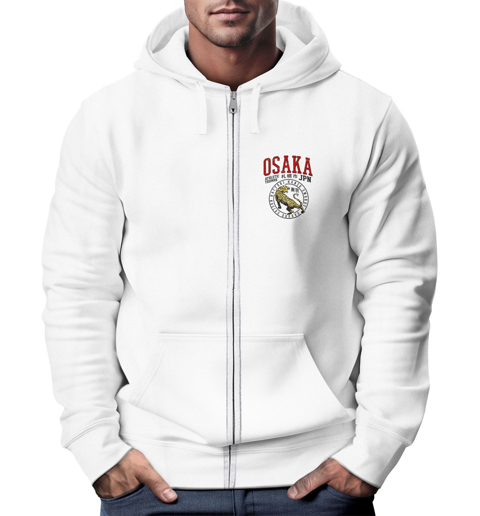 Neverless Sweatjacke Zip Hoodie Herren Sweatjacke günstig online kaufen
