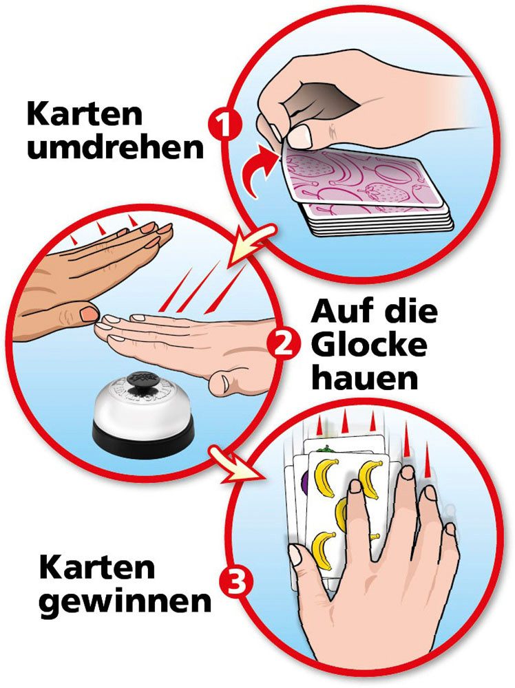 AMIGO Spiel Halli Galli Auf die Glocke fertig los, Kinderspiel