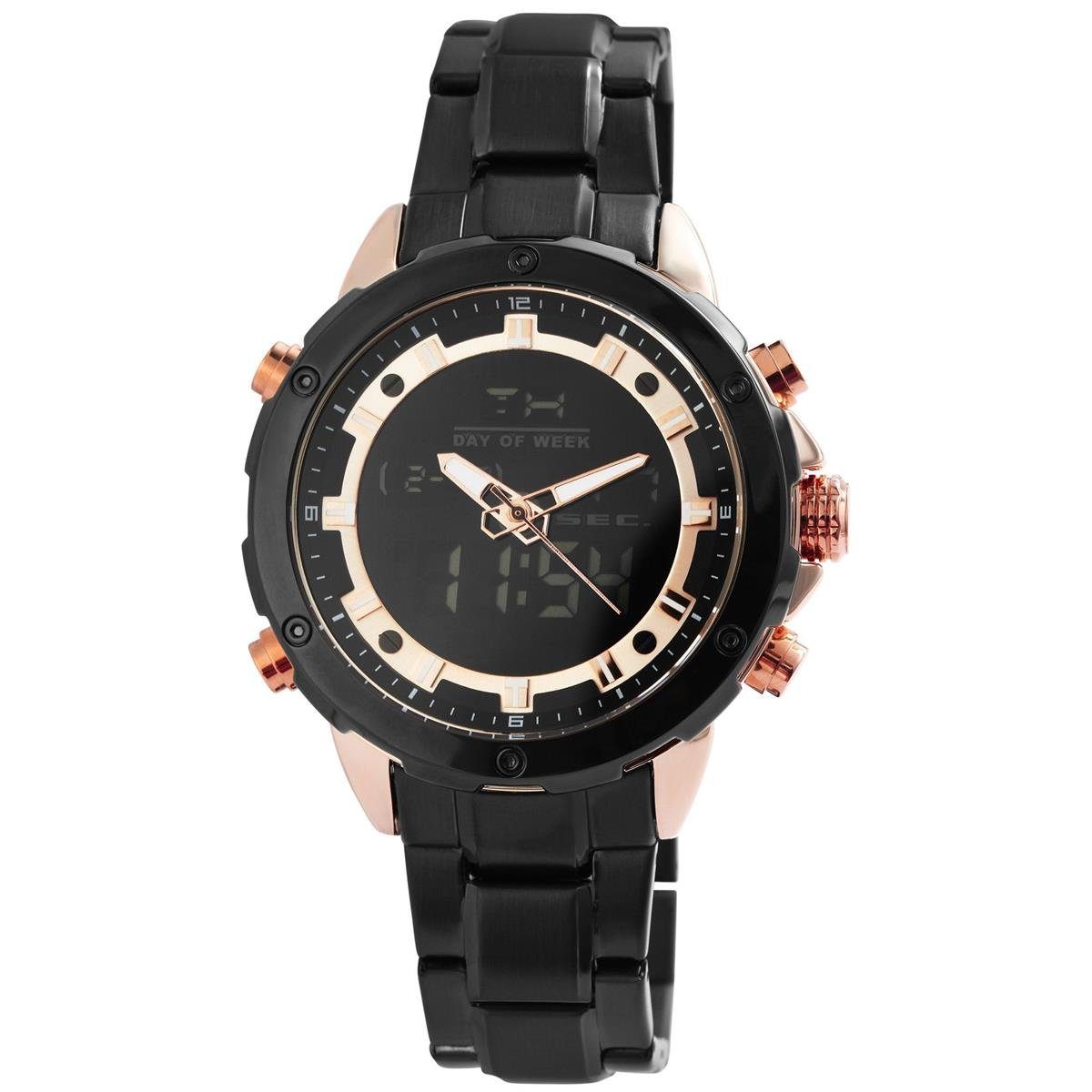 Raptor Digitaluhr Raptor Herrenarmbanduhr RA20329-002 Edelstahl, digial, (1-tlg)