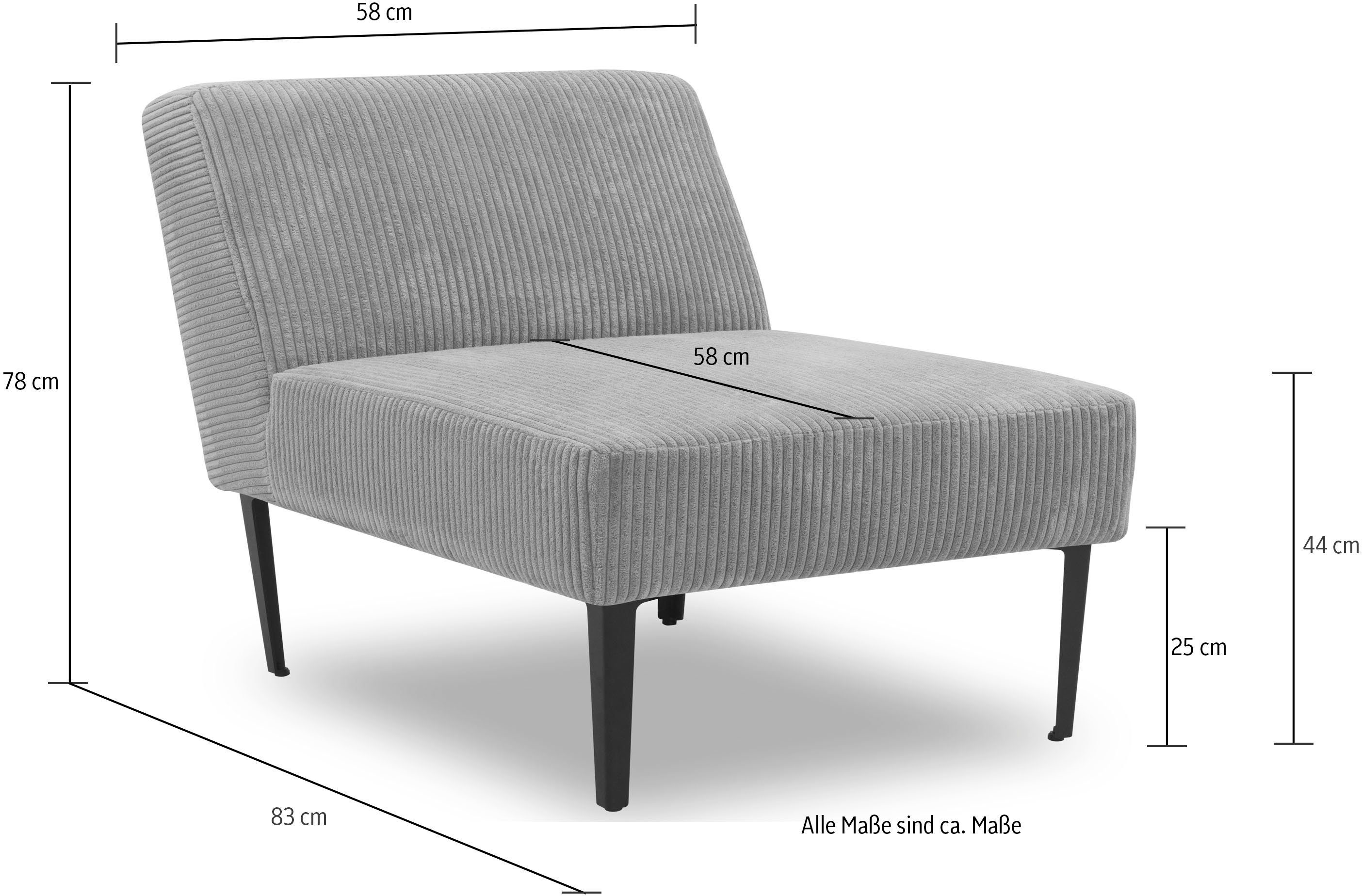 DOMO collection Sessel persönlichen terrakotta Zusammenstellung eines 700010, individuelle Sofas für