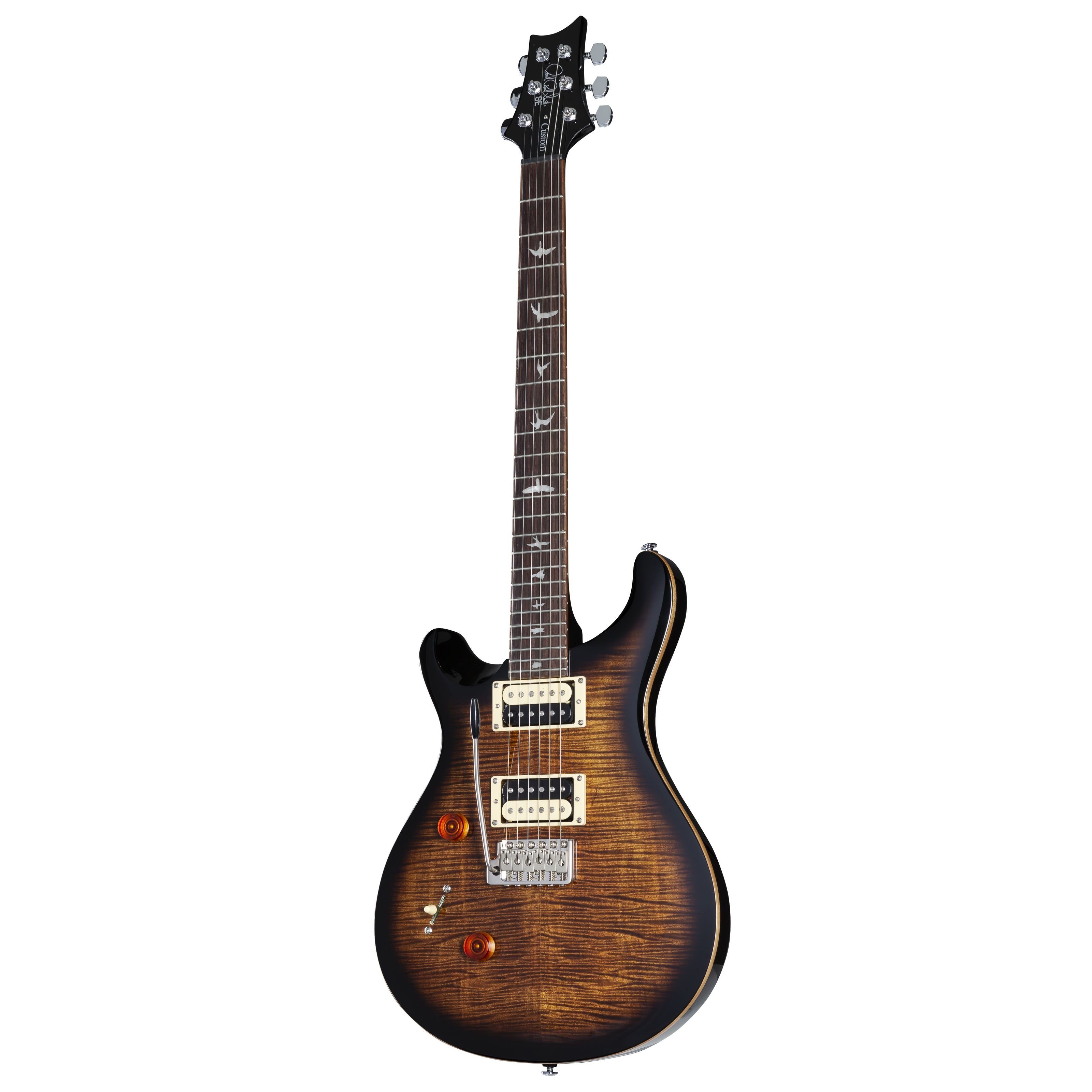 PRS E-Gitarre, E-Gitarren, PRS-Modelle, SE Custom 24 Lefthand Violin Top Black Gold Sunburst - E-Gitarre