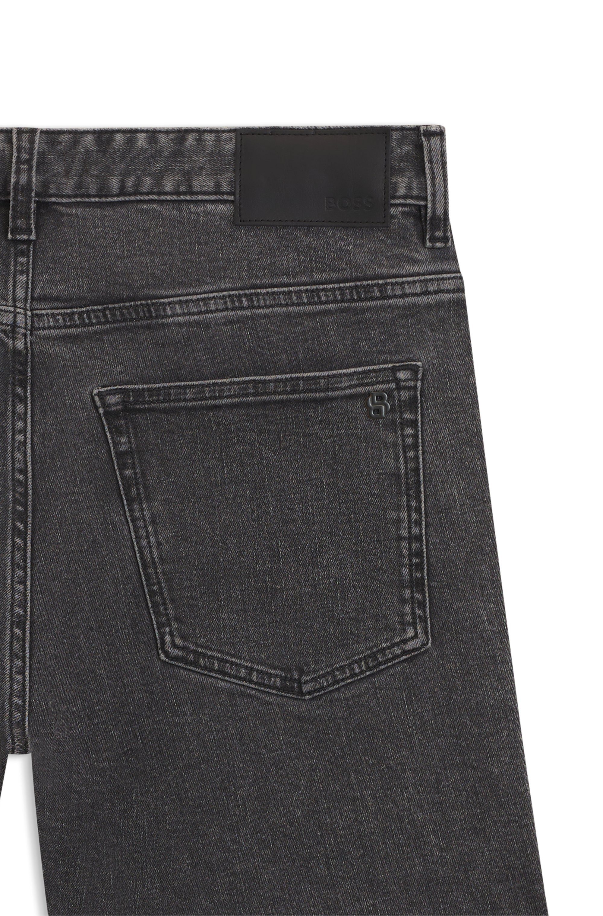 BOSS ORANGE Slim-fit-Jeans DELAWARE BO mit BOSS Leder-Badge