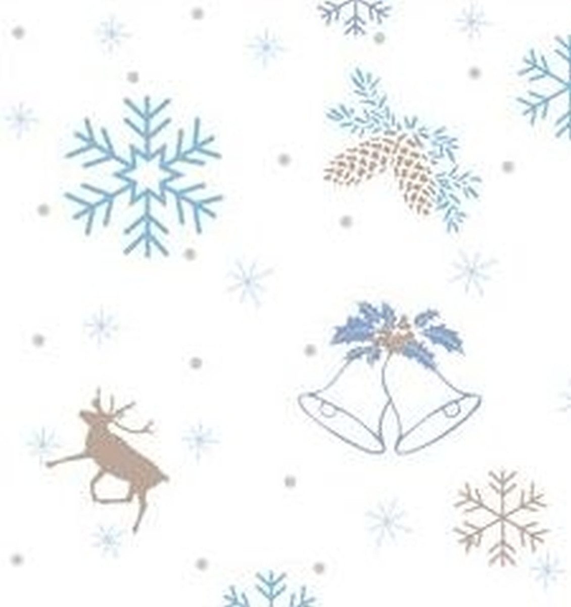 Ursus - Ludwig Bähr Bastelkartonpapier Transparentpapier 115 g/qm A4 VE=25 Blatt Classic Christmas blau/braun