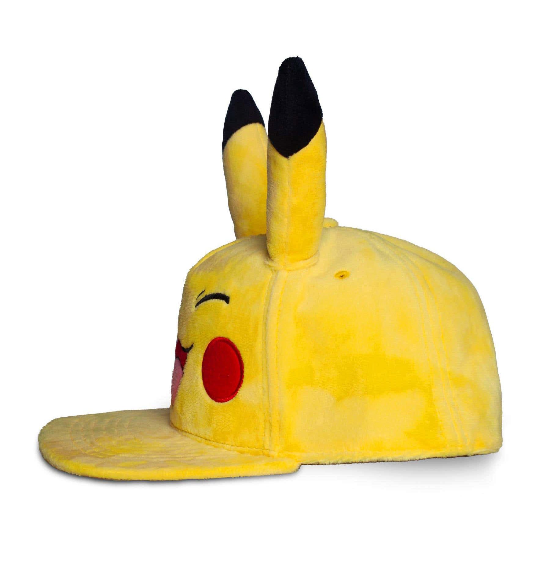POKÉMON Baseball Cap Happy Pikachu Plush Face