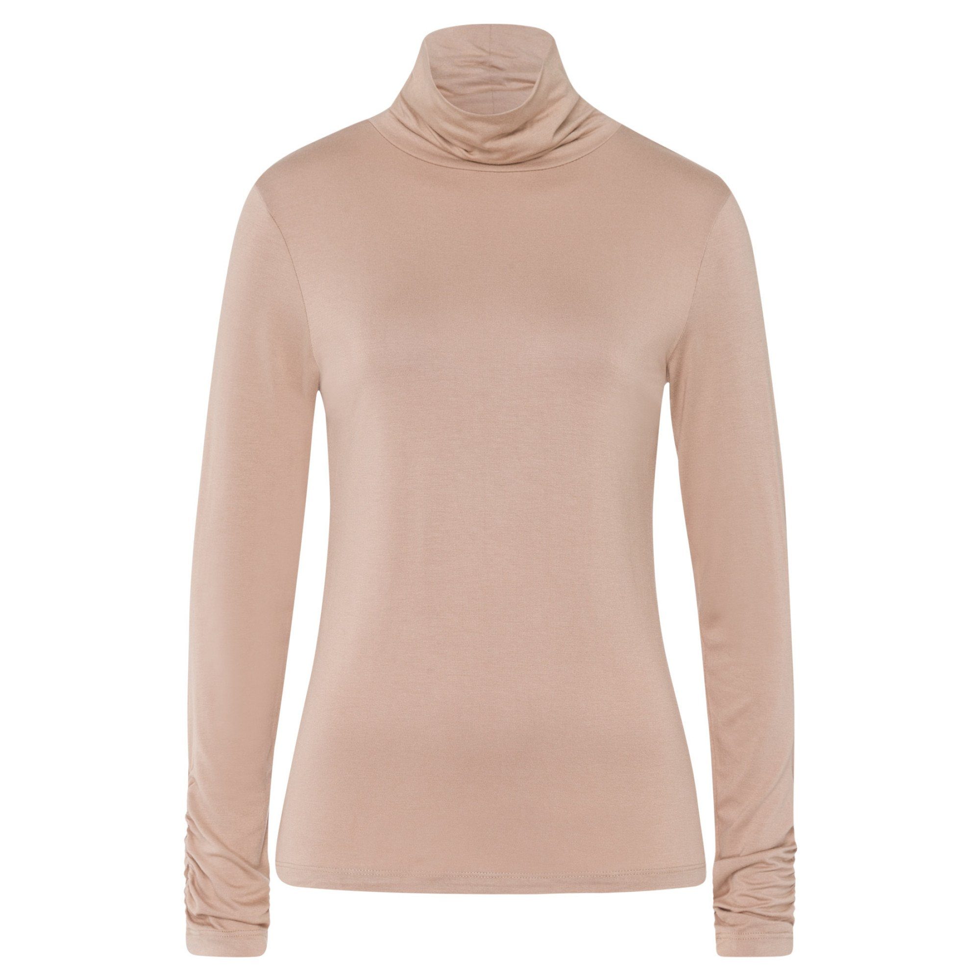 MORE&MORE Rollkragenpullover Shirtrolli beige