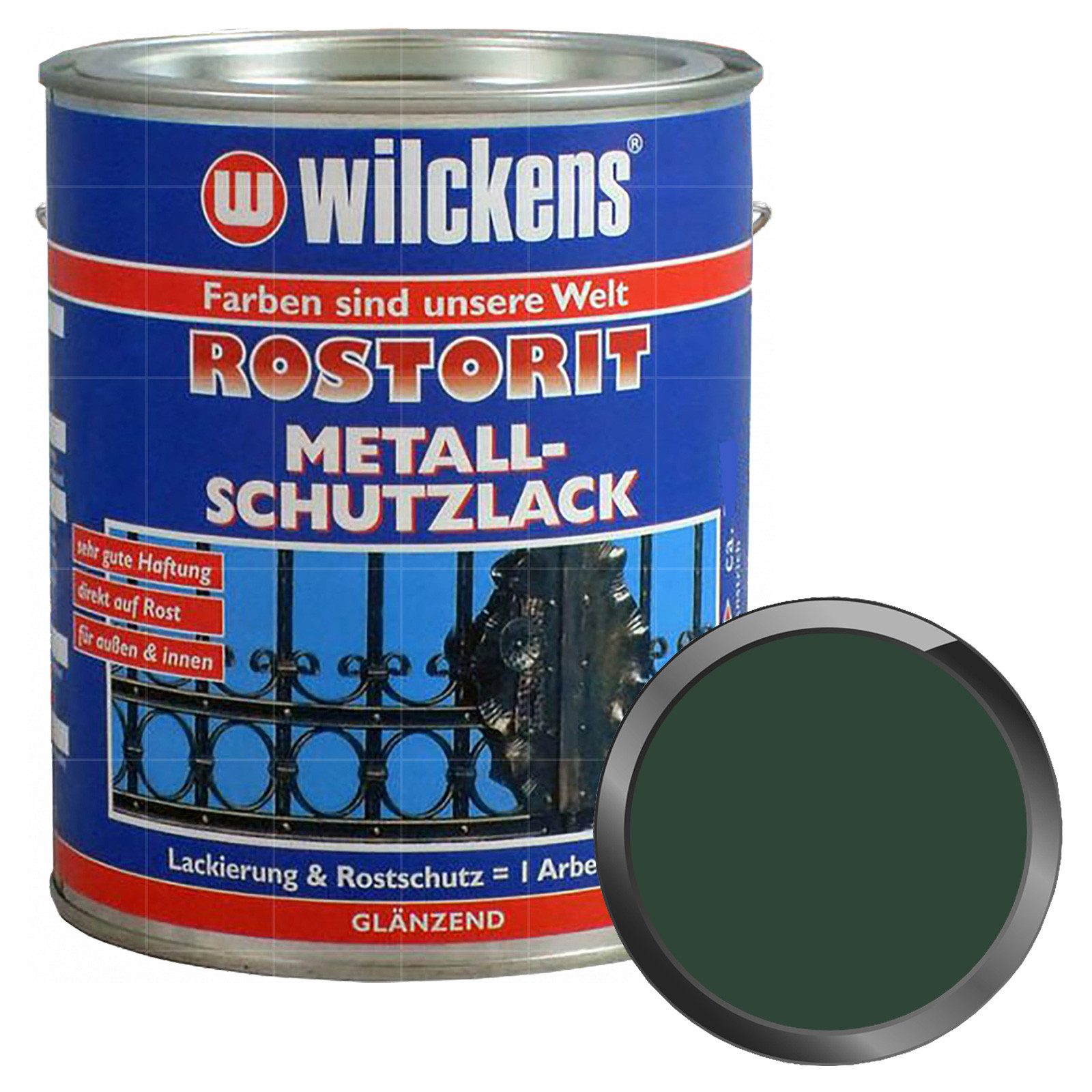 Wilckens Farben Metallschutzlack Rostorit Metallschutzlack Glänzend - 0.75 Ltr