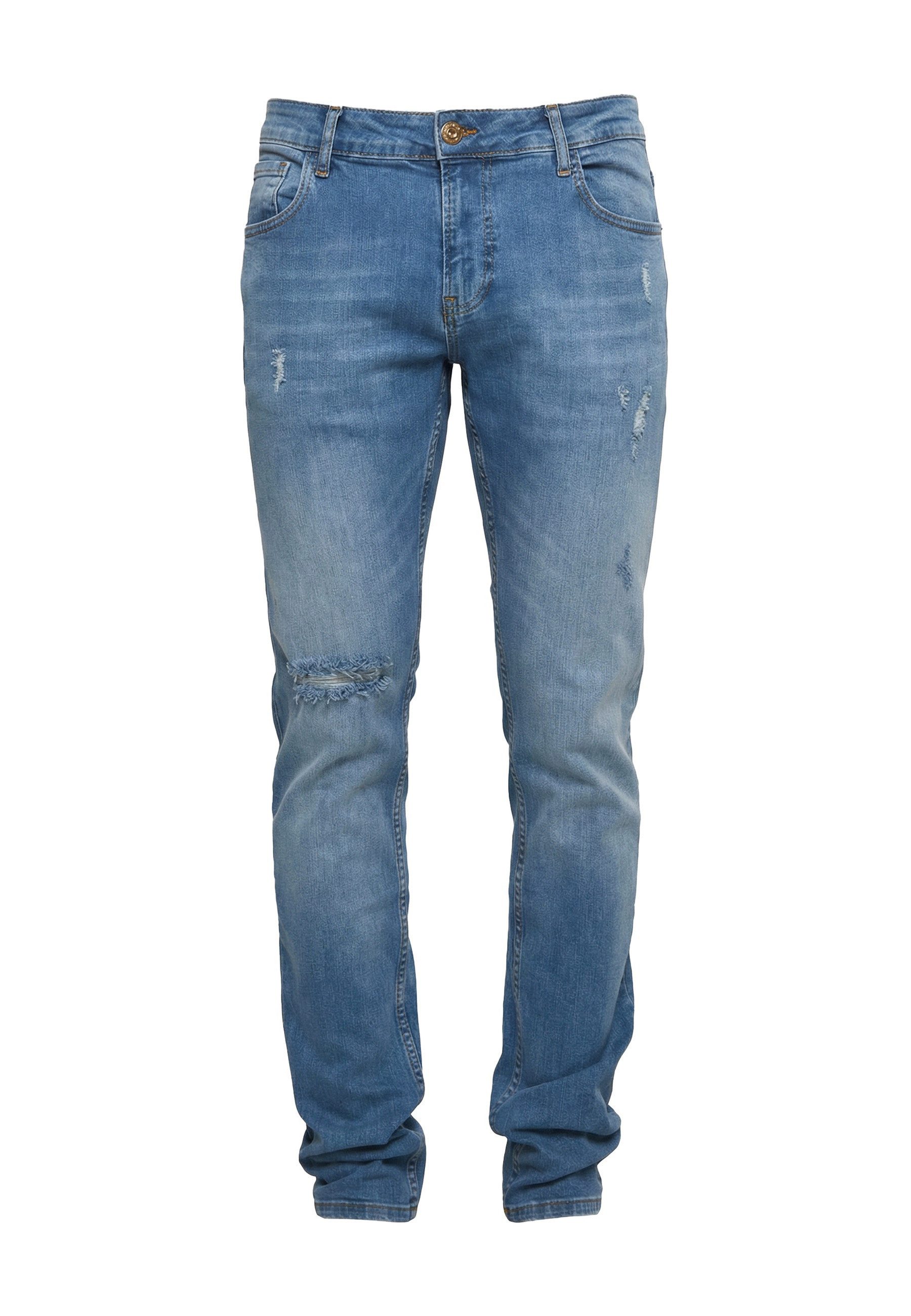 2Y Premium Bequeme Jeans 2Y Premium Herren 2Y Destroyed Slim Fit Jeans