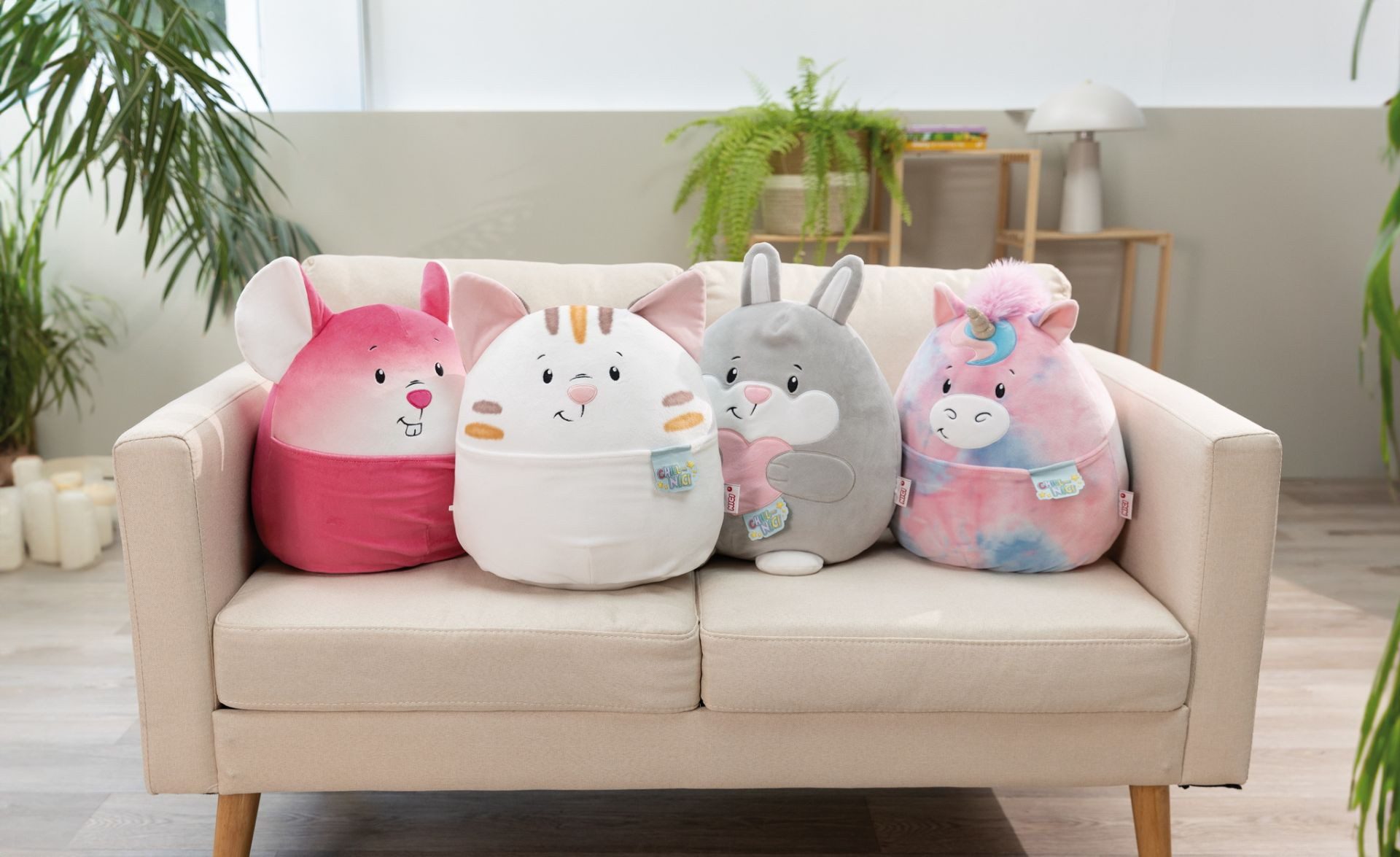 Nici Dekokissen 61401 - Chill-NICI Maus, 30 cm