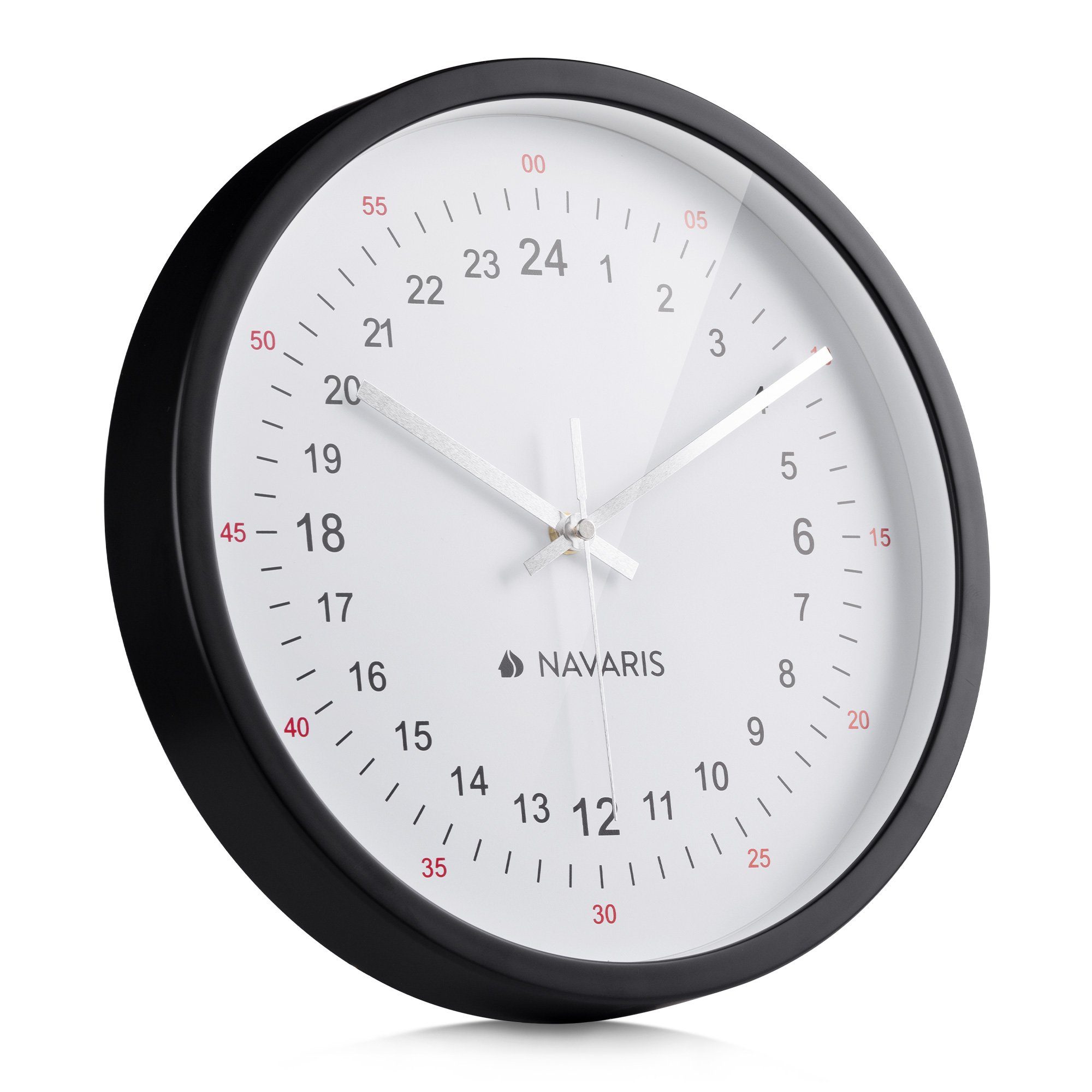 Navaris Wanduhr 24h Wanduhr - Analog günstig online kaufen