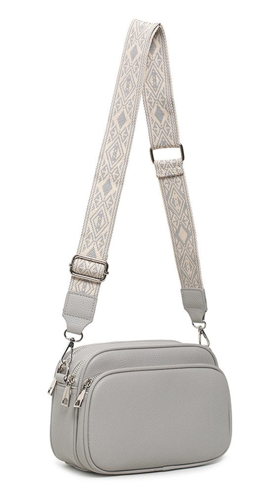 Schultertasche Damen Umhängetasche Brusttasche Cross Over Body Bag Handy Clutch