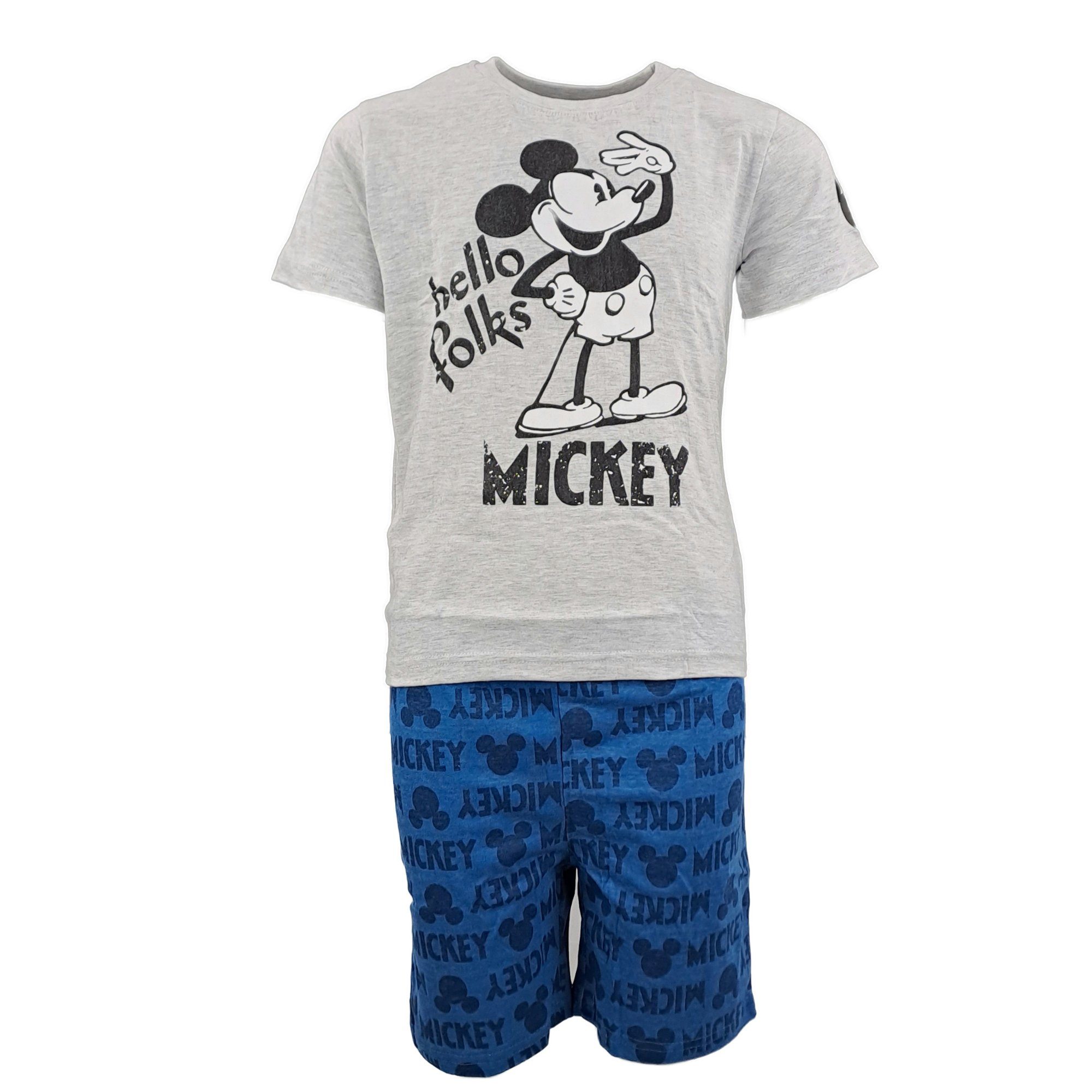 Disney Mickey Mouse Schlafanzug Mickey Maus Kinder Jugend Pyjama Gr. 134 bis 164