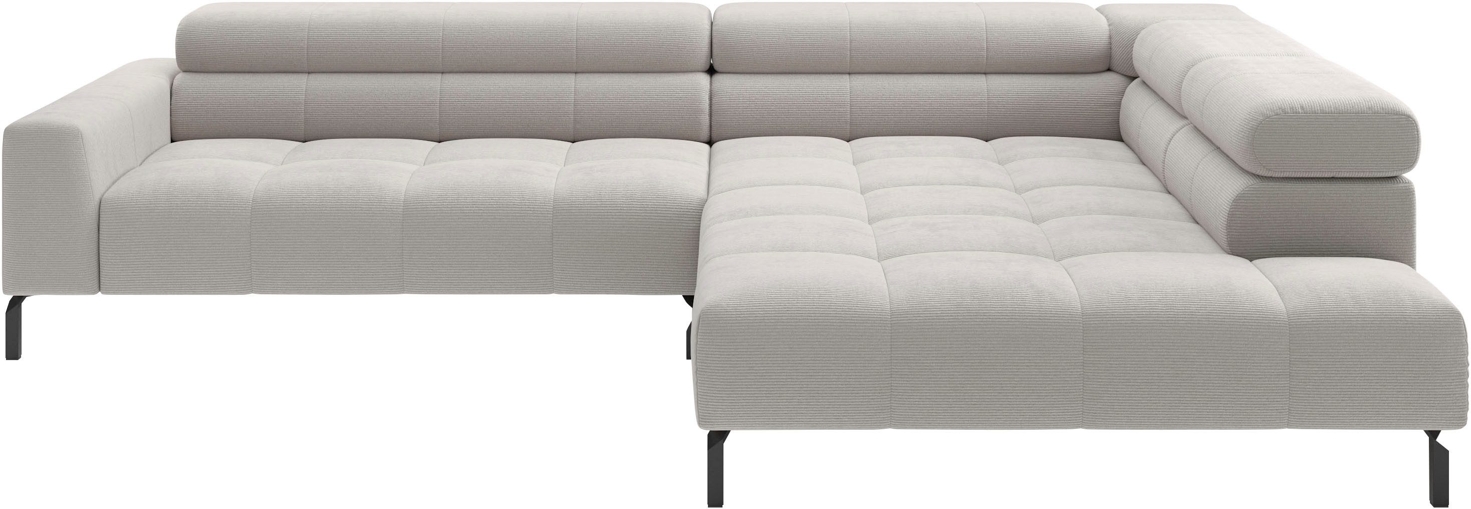 Home affaire Ecksofa Claya, 311 cm breit, L-Form, inkl. Kopfteilverstellung, wahlweise elektrischer Sitzvorzug