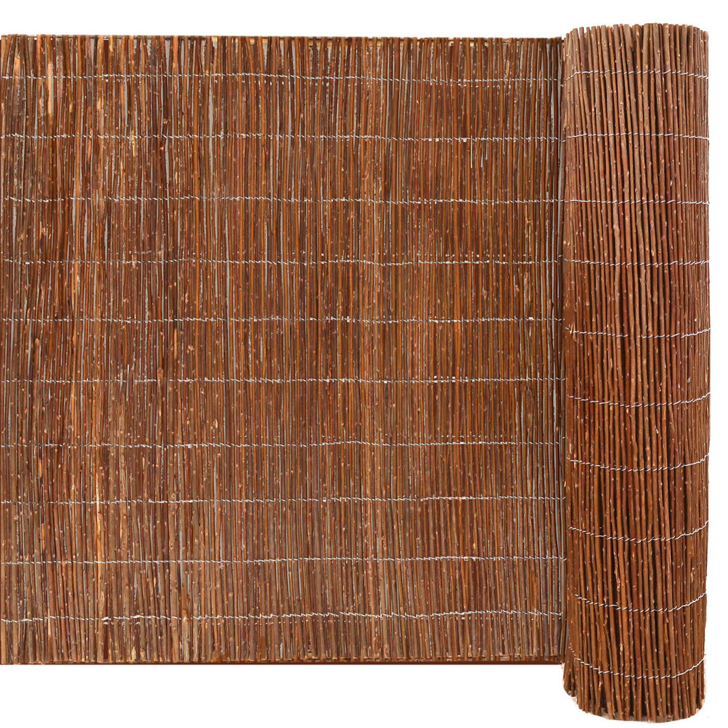 urfence Sichtschutzzaunmatten aus Weide - 110x300 Sichtschutz Weidenmatte - Balkon Terrasse Garten, Balkonverkleidung Windschutz Sonnenschutz - Pergola Sichtschutzmatte