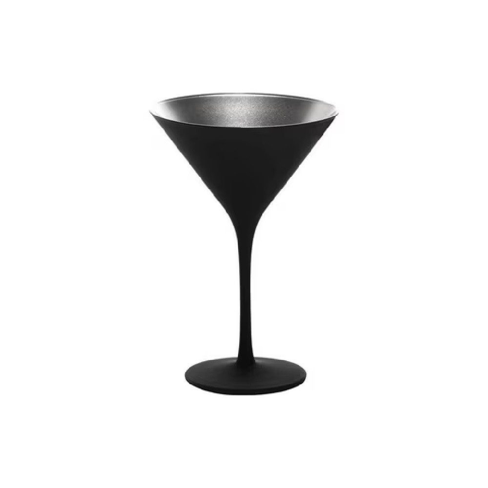 Stölzle Cocktailglas Stölzle Lausitz Elements Cocktail Schwarz-Silber (6er Set), Glas