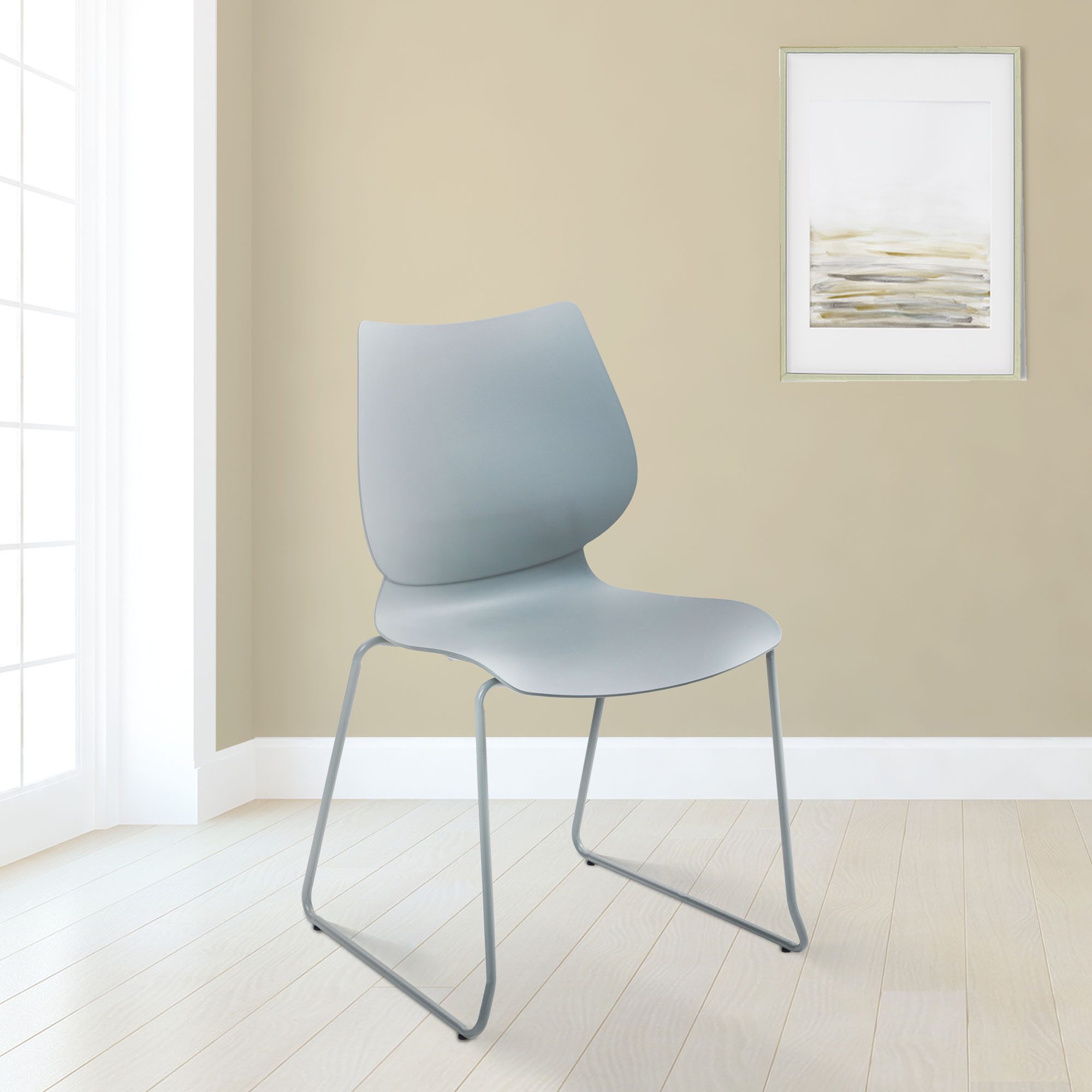 CLP Besucherstuhl Houma, Stapelstuhl, Sitz aus Kunststoff