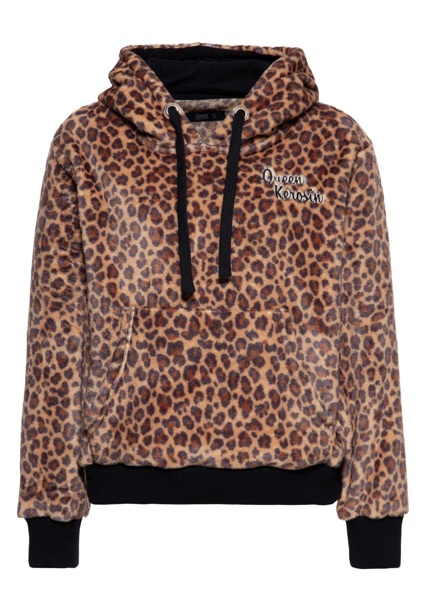 King Kerosin Fleecepullover Queen Kerosin Hoodie 'Wild Rebel' in Leo