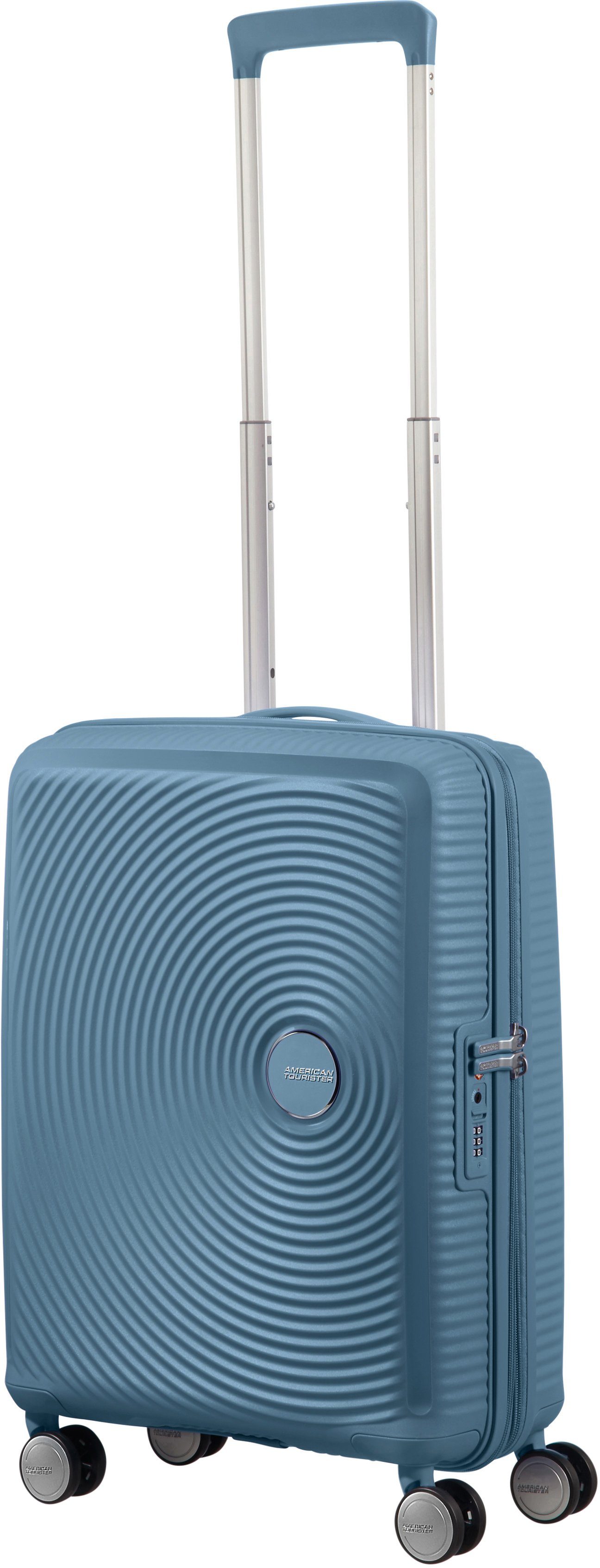 Blue Soundbox, Hartschalen-Trolley 55 American Stone Rollen, Volumenerweiterung mit Tourister® cm, 4