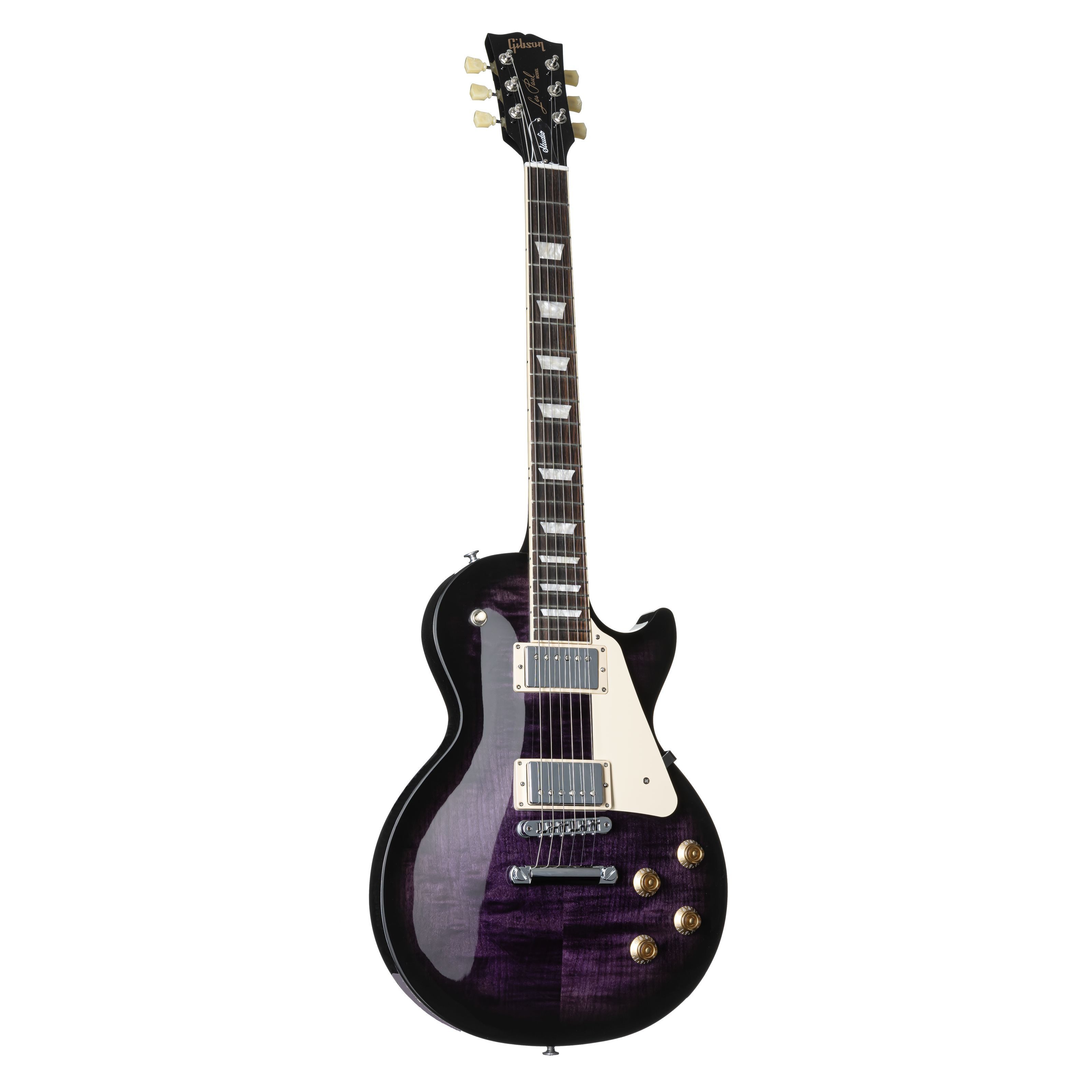 Gibson E-Gitarre, Электрогитары, Single Cut Modelle, Les Paul Studio Figured Dark Purple - Single Cut E-Gitarre