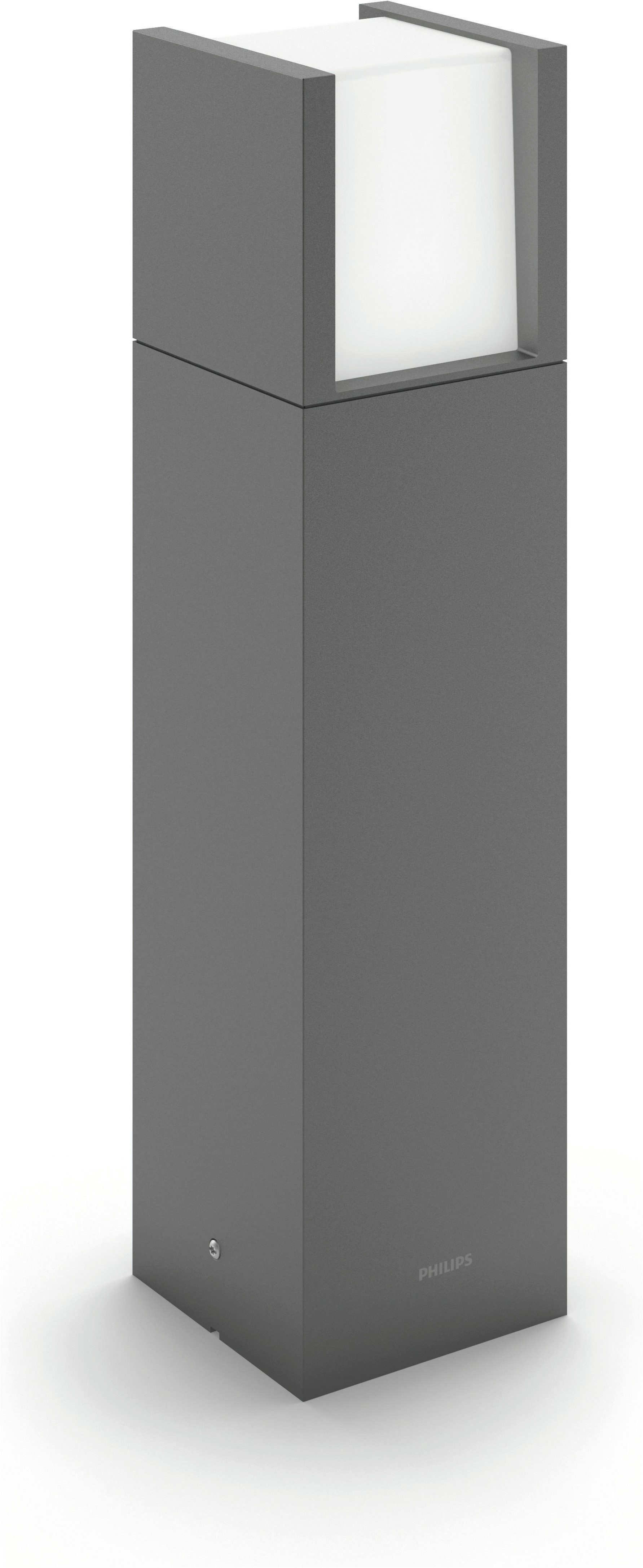 Philips LED Sockelleuchte myGarden Arbour, 600lm, Anthrazit, LED fest integriert, Warmweiß