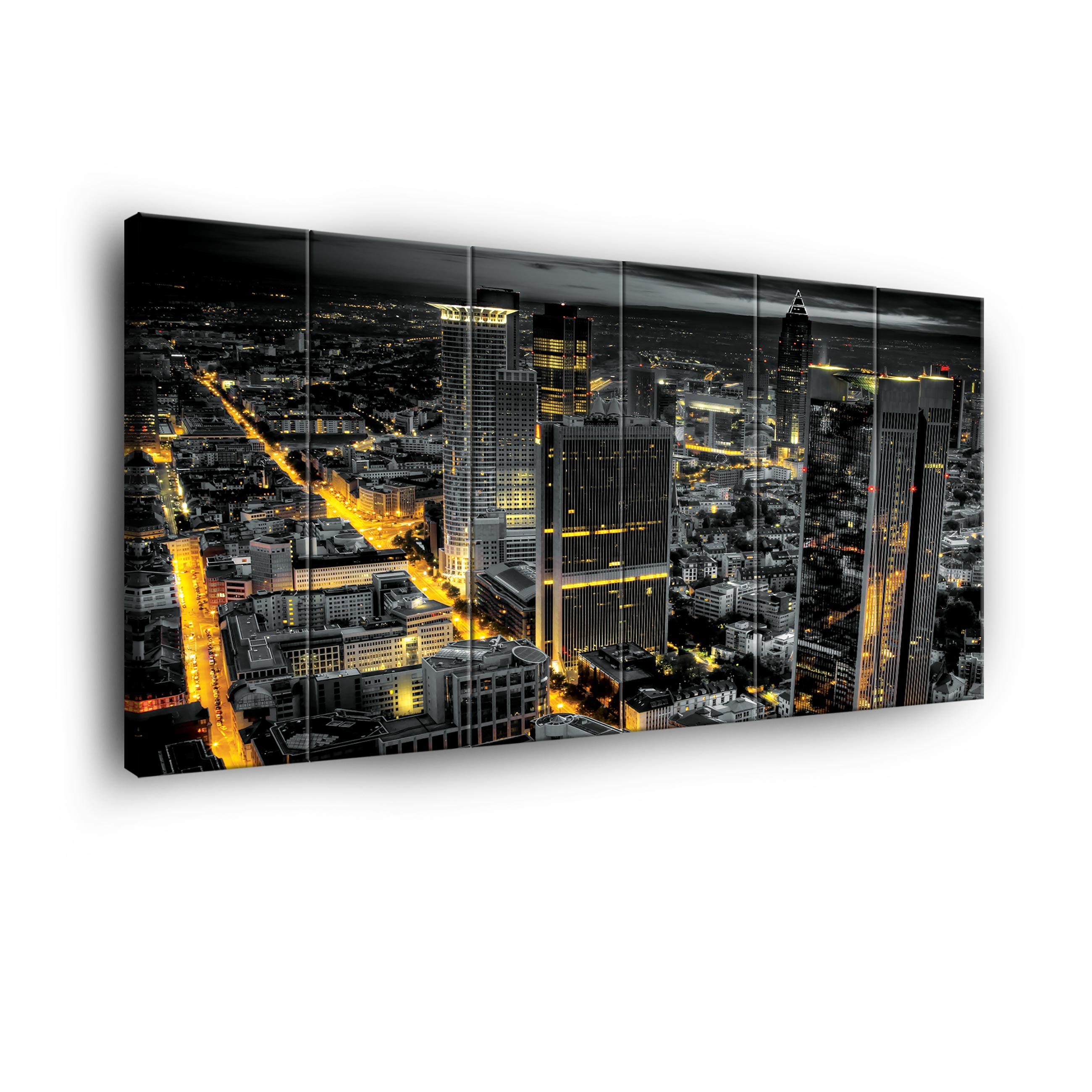 Leinwandbild New York Night Wandbild XXL Wohnzimmer Schlafzimmer Aufhängefertig