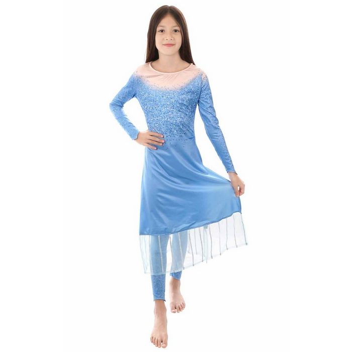 GalaxyCat Kostüm Kinder Kleid der Eiskönigin Elsa I Kinderkostüm für Frozen 2 Fans I Kinder Kostüm von Elsa