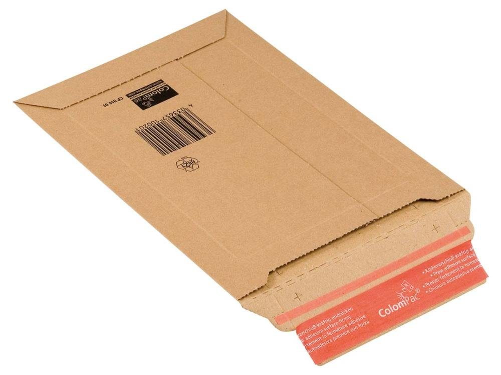 COLOMPAC Versandtasche ColomPac Versandtaschen aus Wellpappe, Selbstklebu, Selbstklebung