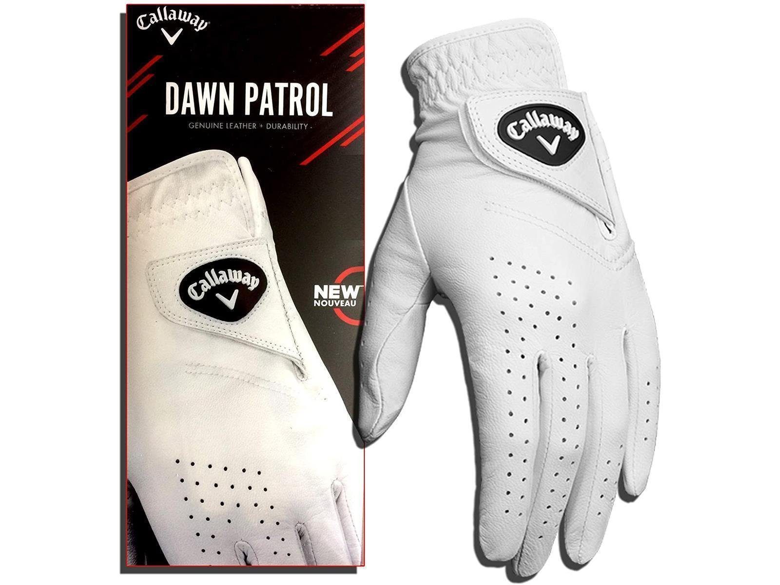 Callaway Golfhandschuhe Callaway Dawn Patrol Golfhandschuh Damen Links Weiß (1-St) Lederhandschuh,langlebig,OptiFit