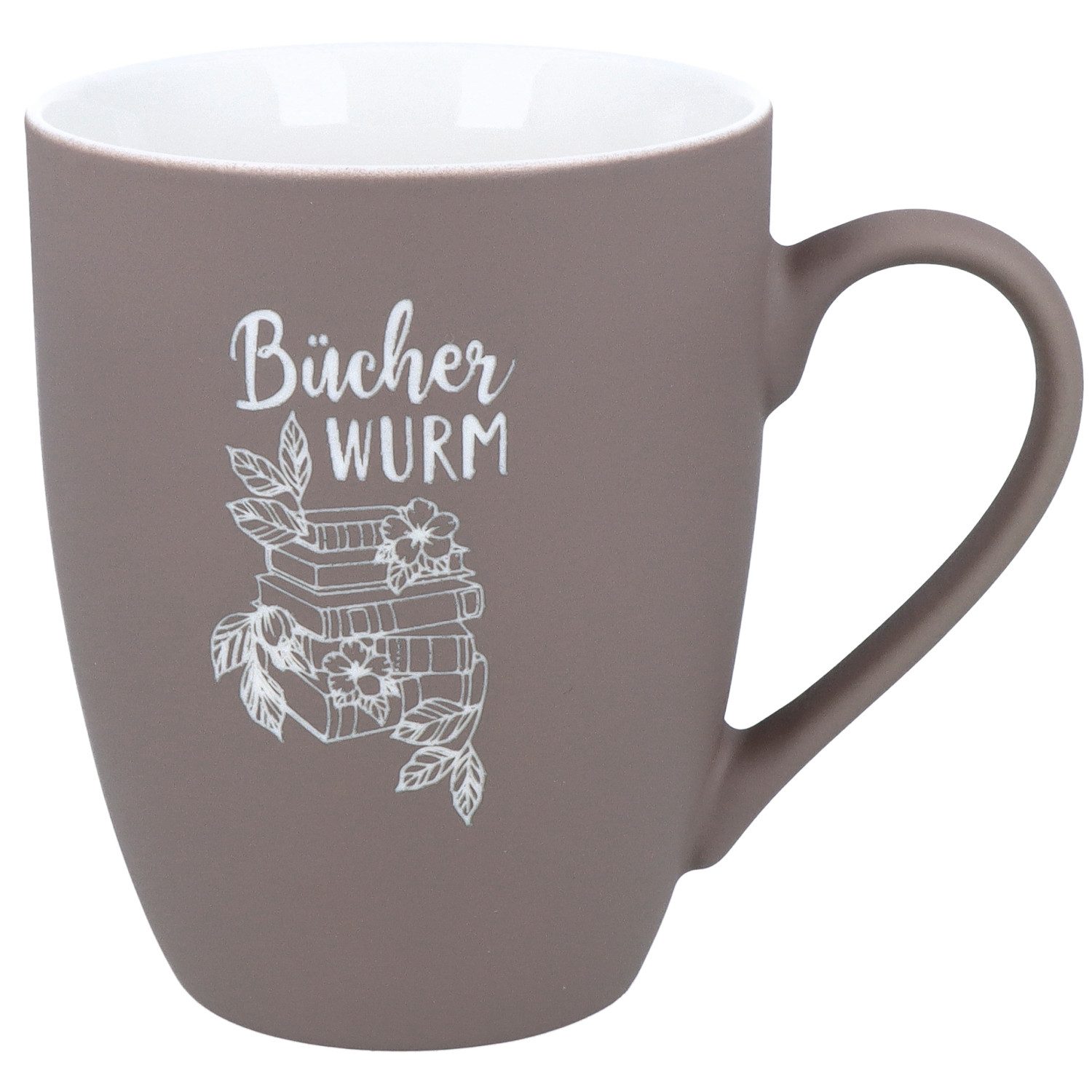 Spruchreif® Tasse SOFT-TOUCH-Tasse mit Gravur, Geschenk Bücherlieberhaber, Book Lover