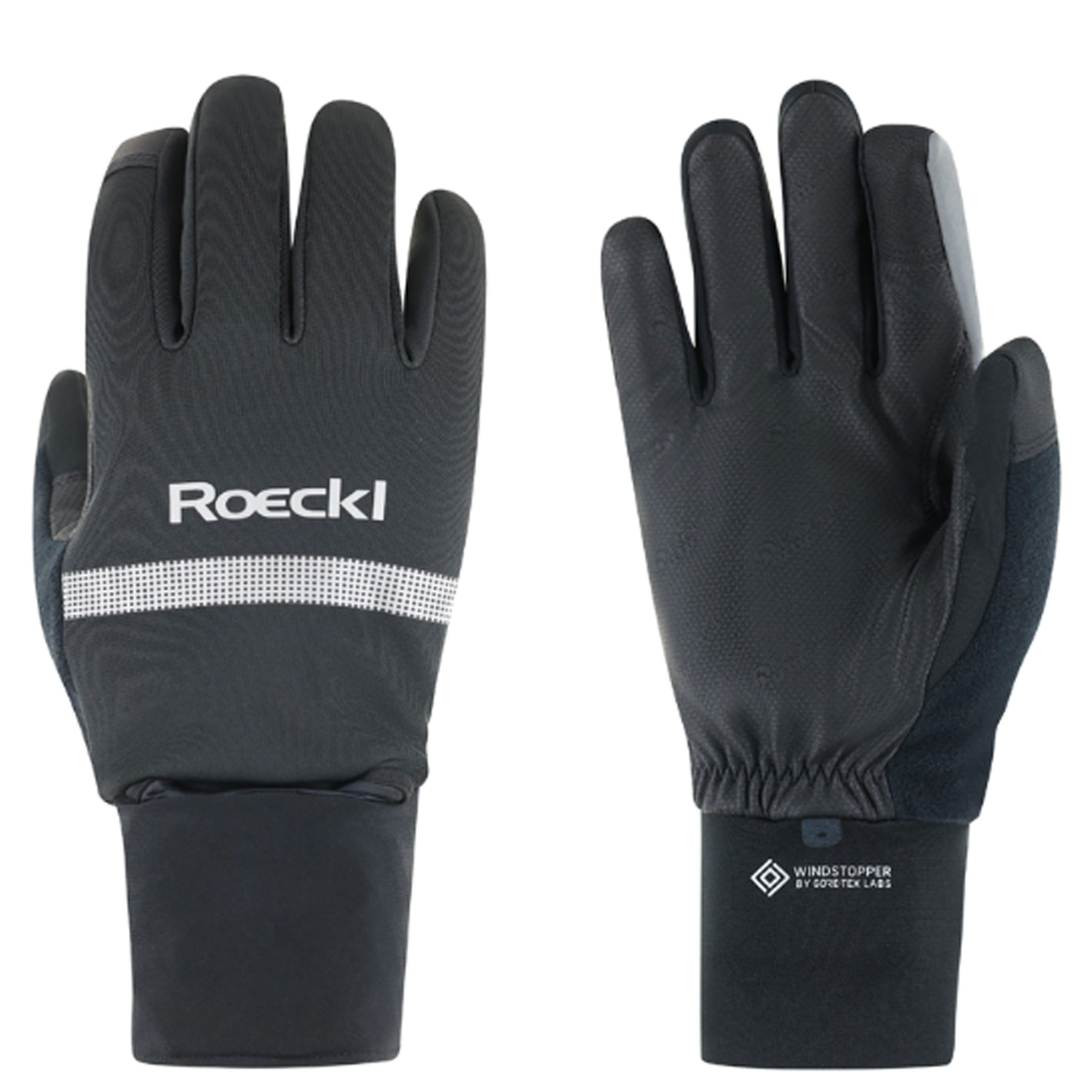 Multisporthandschuhe Roeckl SPORTS Riveo 2- Fahrrad-Handschuhe mit Regenhaube