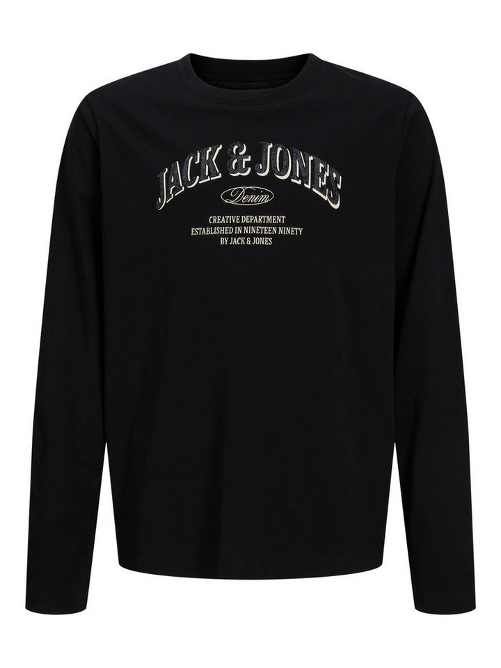 Jack & Jones Junior Langarmshirt Jjedenver Logo Tee Ls O-Neck Sn Jnr