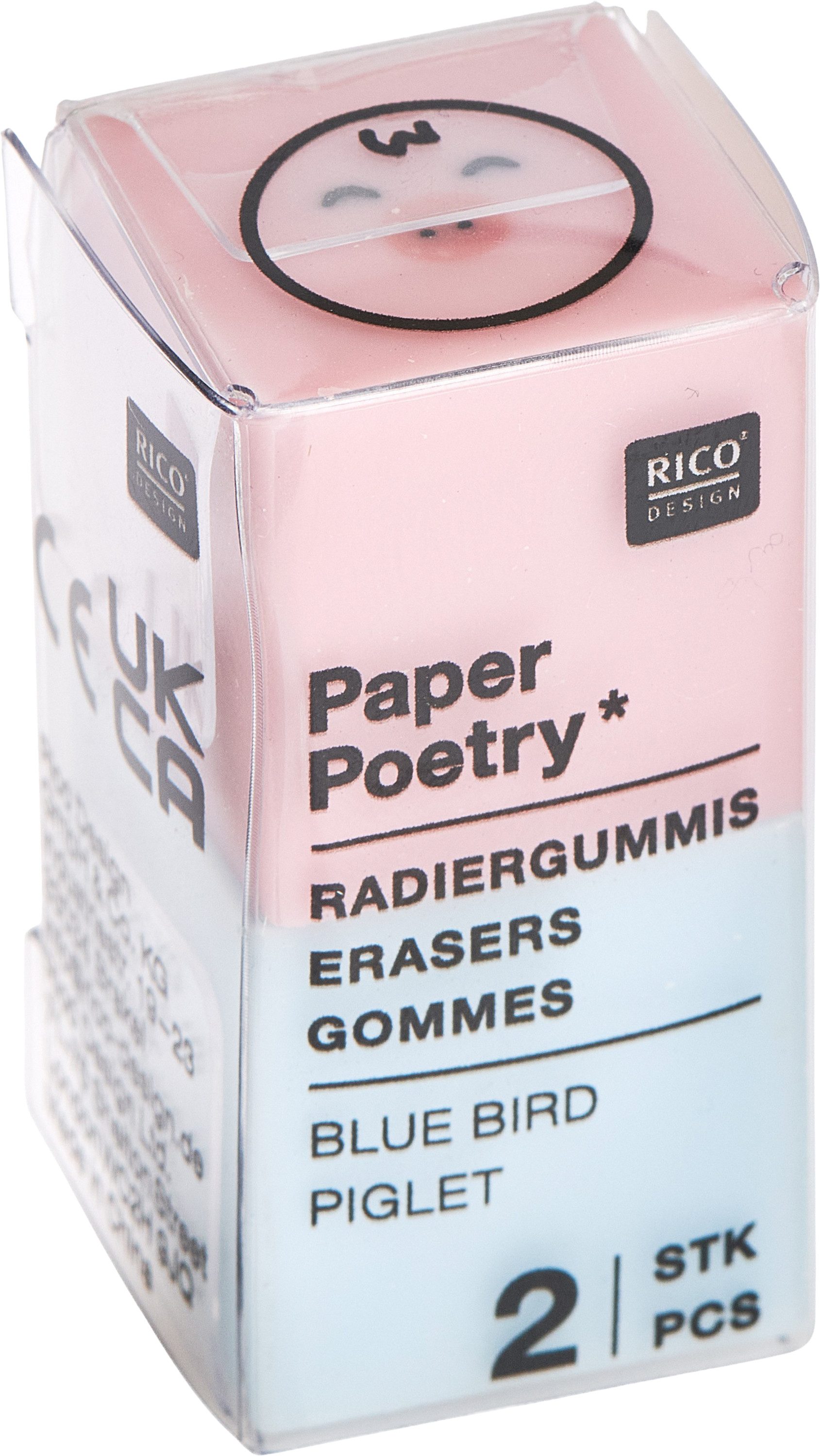 Rico Design Radiergummi Radiergummi-Set, 2 Stück