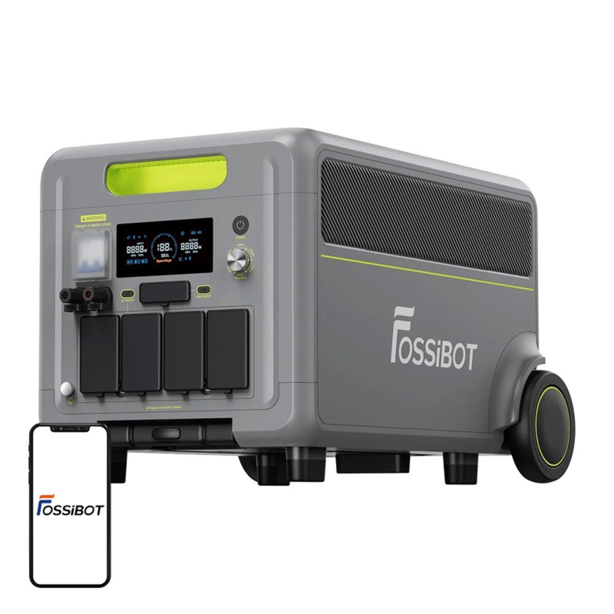 Fossibot FOSSIBOT F7200 Ladestation mit 7200 W (grün) Powerstation