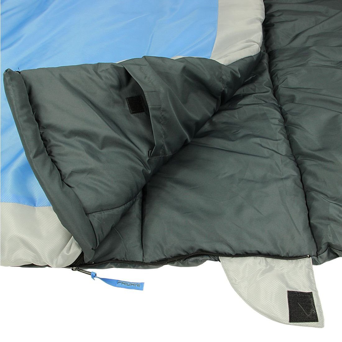 FRIDANI Deckenschlafsack Kinderschlafsack 170x70 QB warm waschbar Blau Deckenschlafsack
