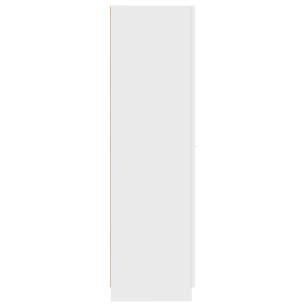 (1-St) vidaXL Apothekerschrank Weiß cm Fächerschrank Holzwerkstoff 30x42,5x150