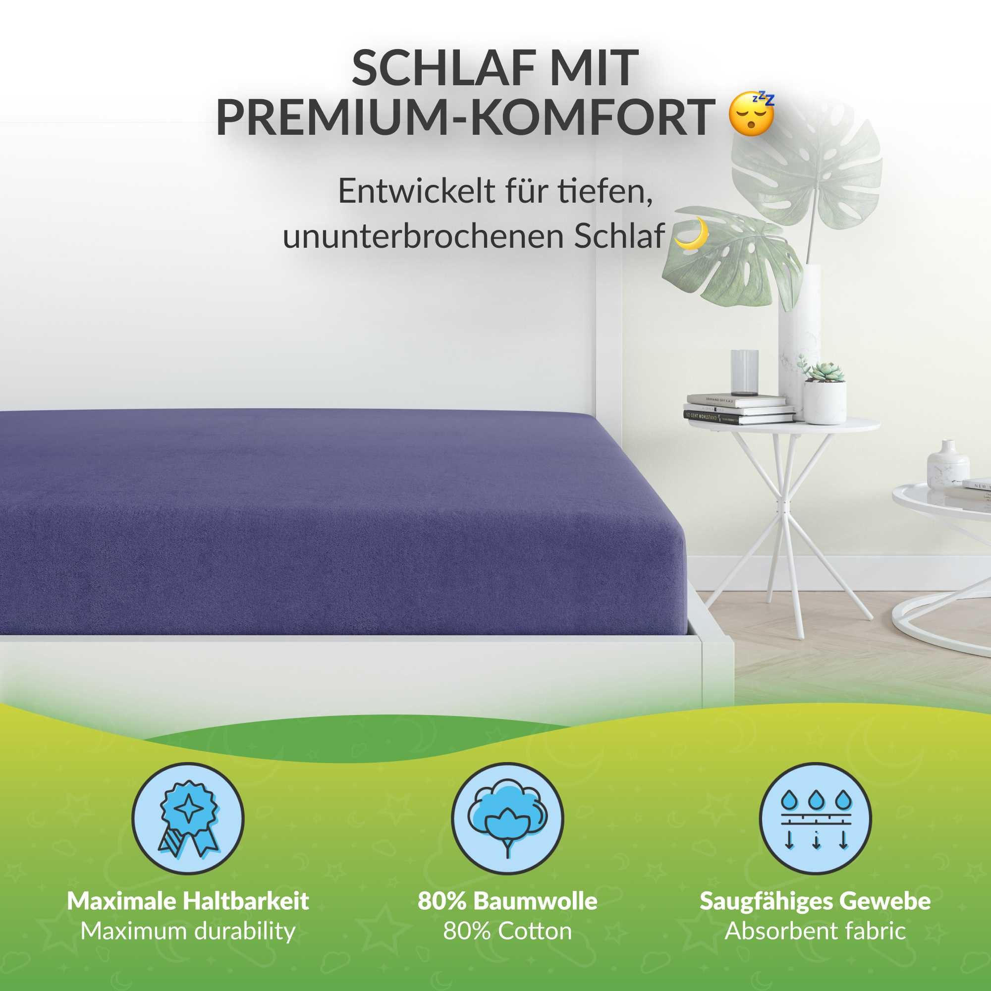 etérea Himmlische Qualität Spannbettlaken etérea Frottee günstig online kaufen