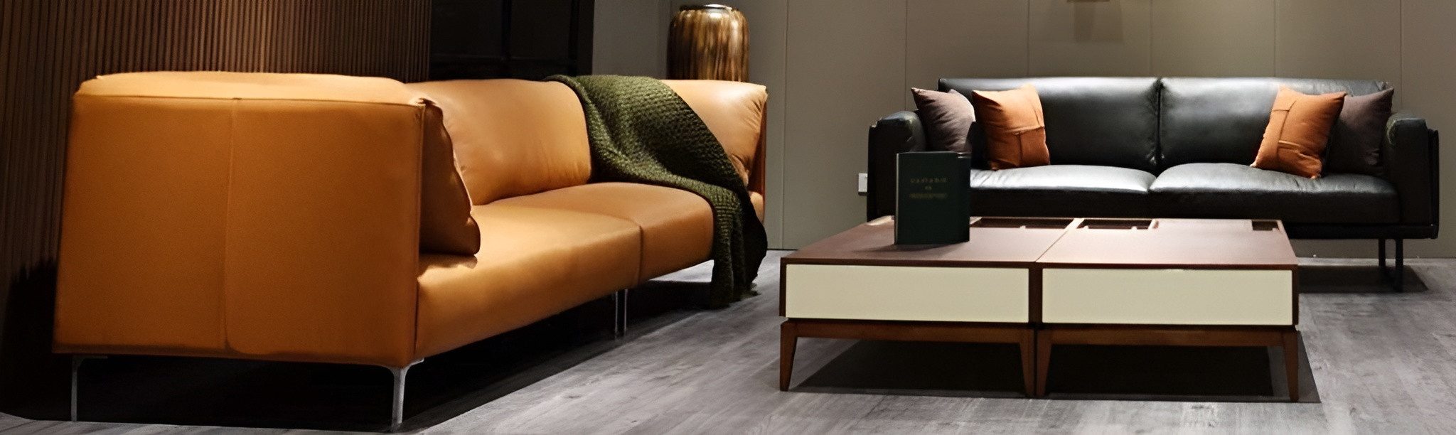 Xlmoebel Big-Sofa Luxus-Sofa im italienischen Design mit XXL Sitzfläche, 2 Teile, Hergestellt in Europa