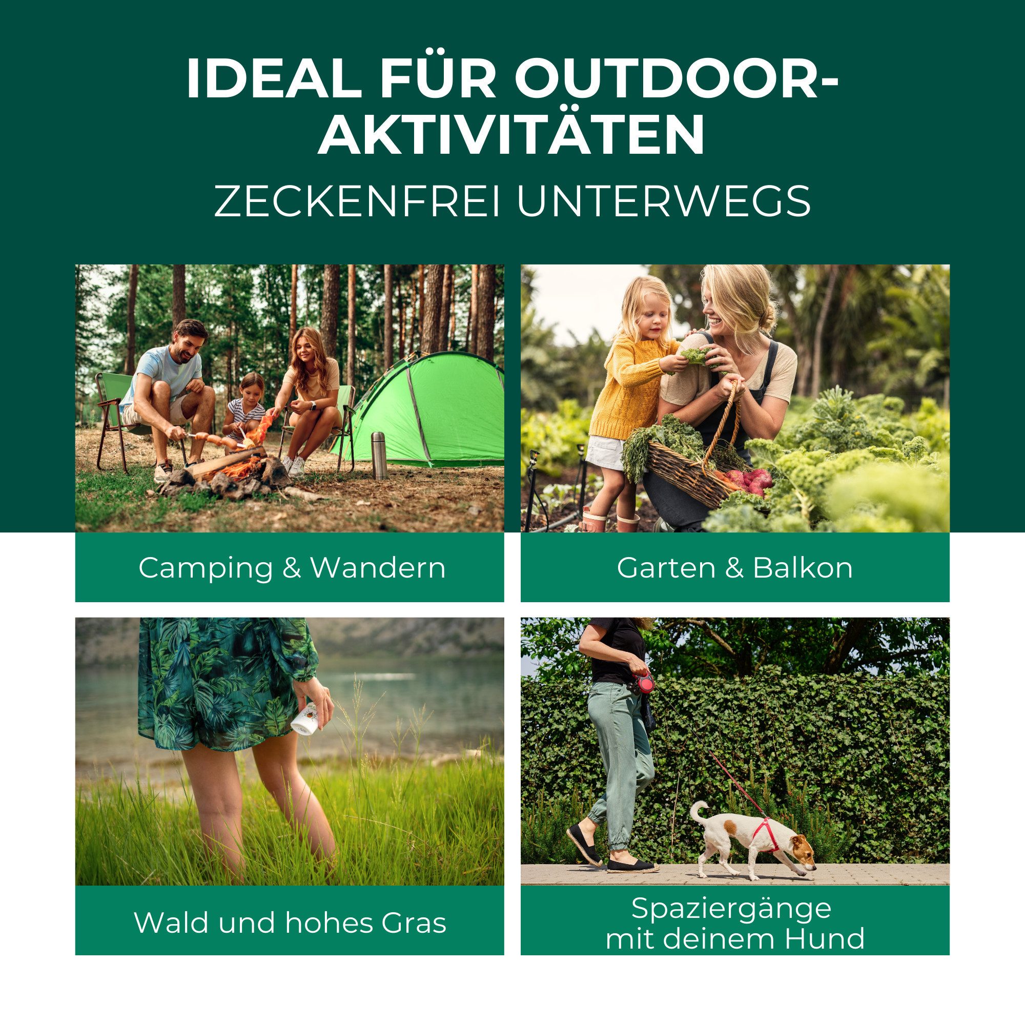Silberkraft Insektenschutz-Spray Zeckenspray, für Babys ab 6 Monaten, Kinder & Erwachsene, DEET-frei, 12-tlg., Repellent, Zitronen-Eukalyptus, wirkt bis zu 6 h, für Kinder geeignet