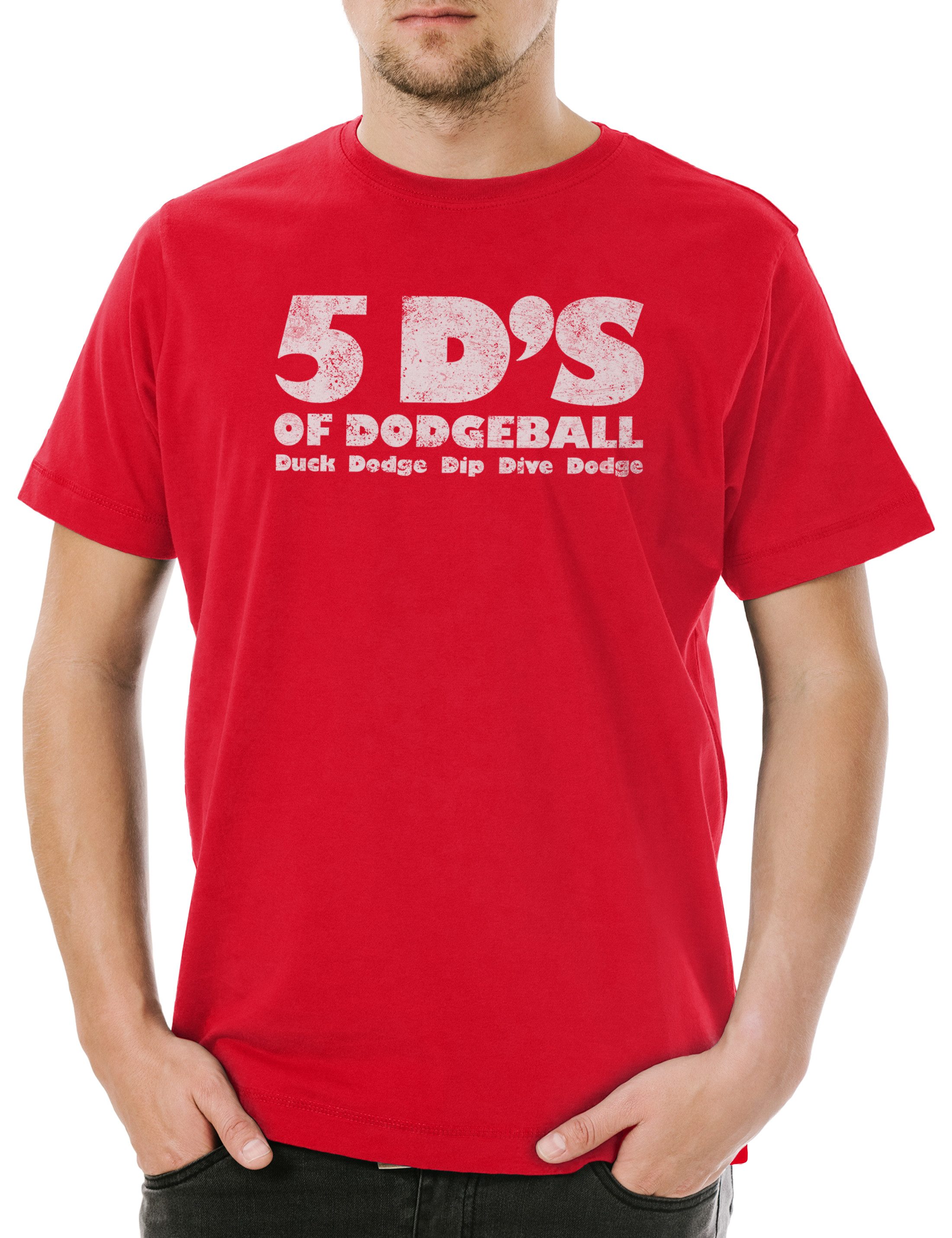 Urban Backwoods Print-Shirt 5 D's Herren T-Shirt Of Voll Globo Dodgeball Fun Duck Auf Dodge Dip (1-tlg) Dive Die Nüsse Gym