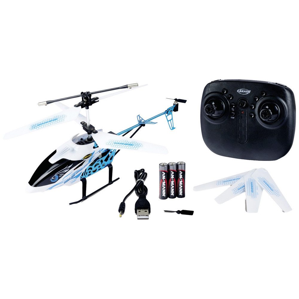 Carson Modellsport Spielzeug-Hubschrauber Carson Modellsport Eagle 280 Crash Stop 2.4G 100% RTF RC Einsteiger Hu