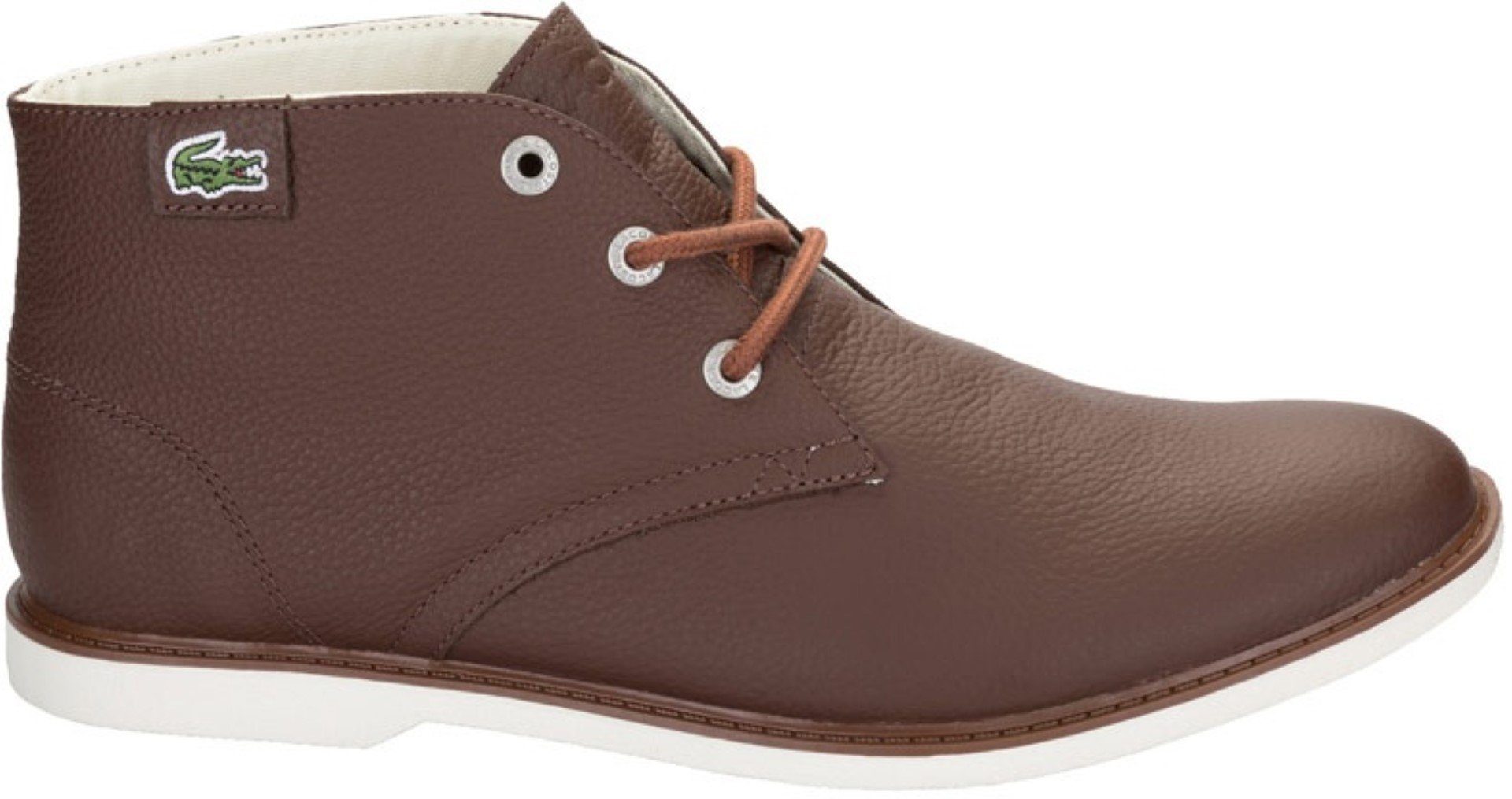 Lacoste Jungen Kinder Schuhe Leder Boots Boot Stiefeletten Stiefel braun Schnürstiefel