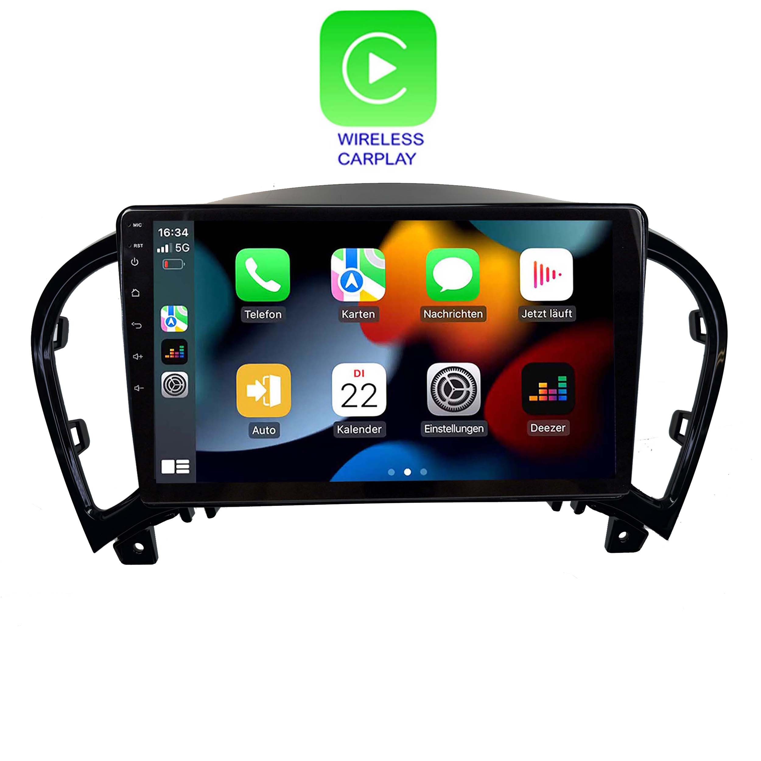 TAFFIO Für Nissan Juke 9" Touch Android Autoradio GPS CarPlay AndroidAuto Einbau-Navigationsgerät