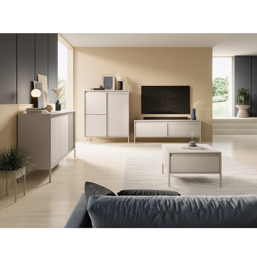 Lomadox Wohnzimmer-Set STERZING-167, (Mega-Spar-Set, 4-St., Kommoden TV-Low günstig online kaufen